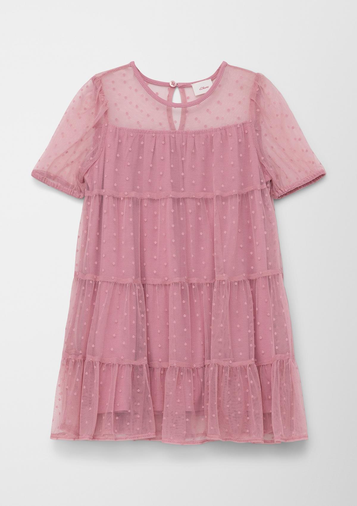 s.Oliver Tiered mesh dress