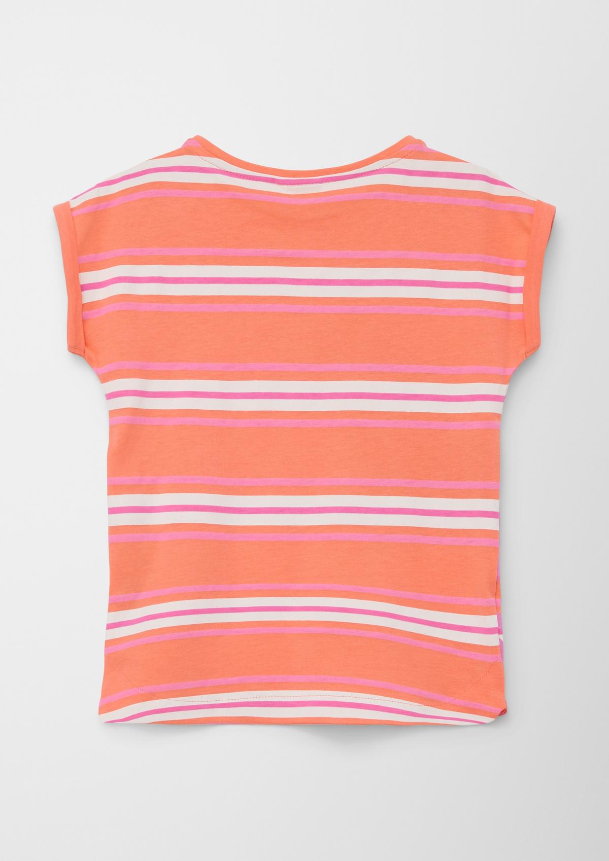 s.Oliver Striped shirt with glitter detail