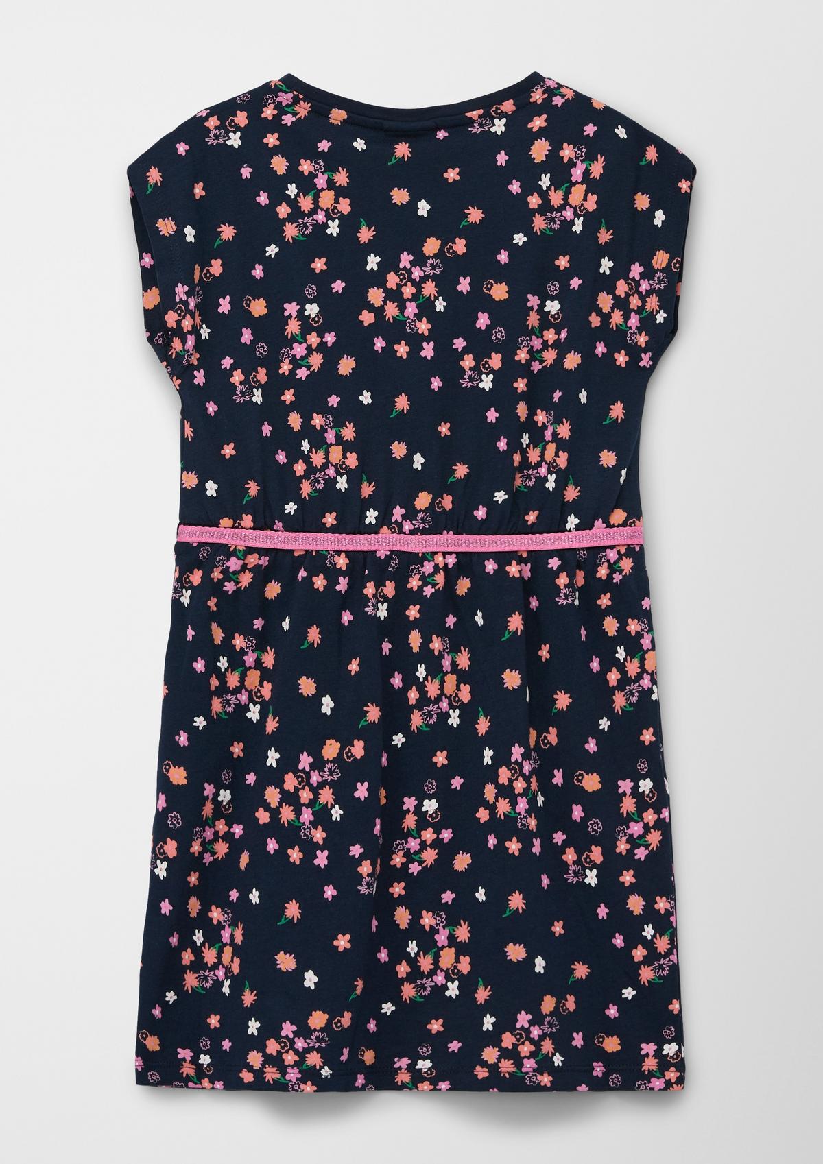 s.Oliver Cotton dress with a fabric belt