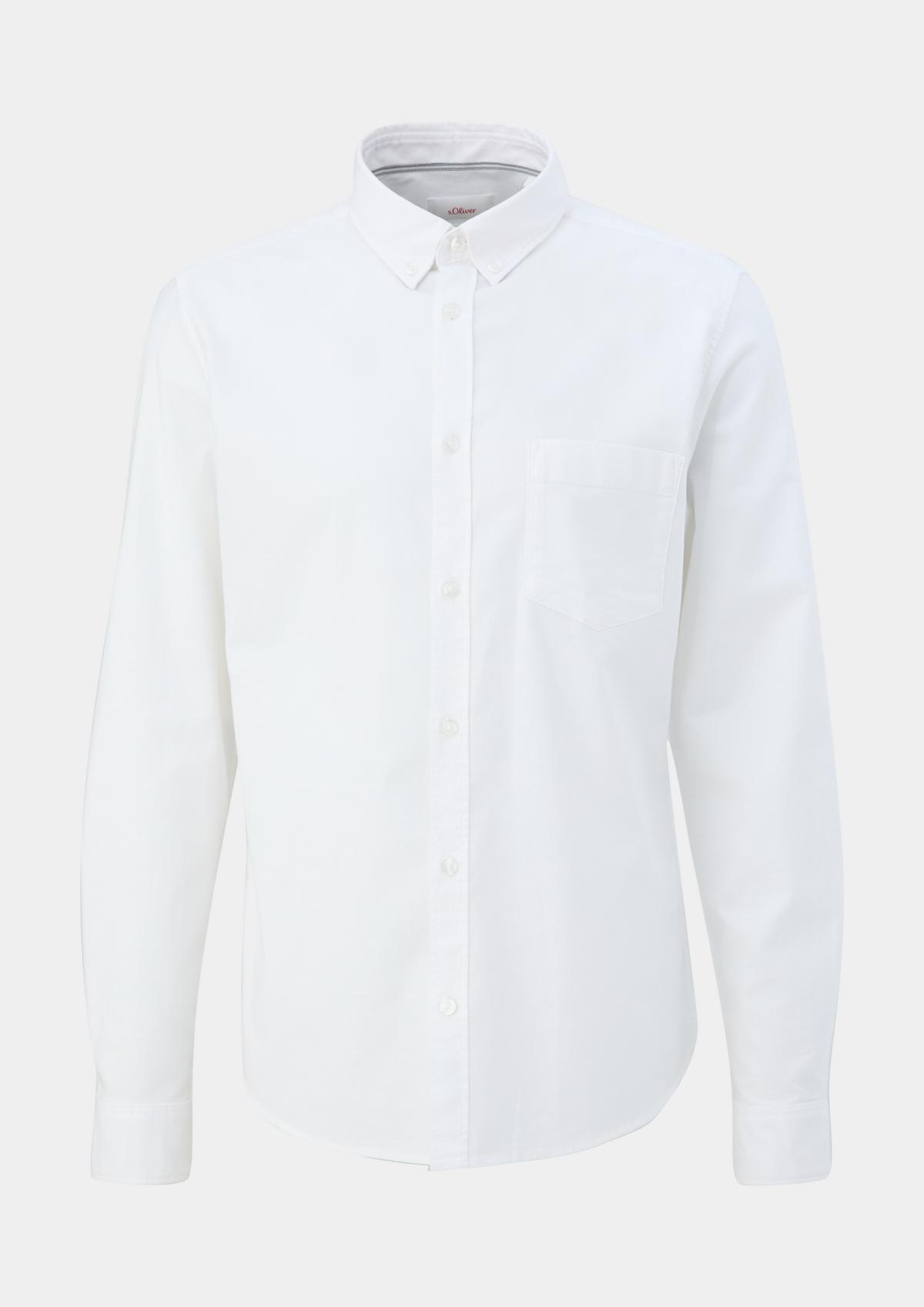 s.Oliver Slim: overhemd met buttondownkraag