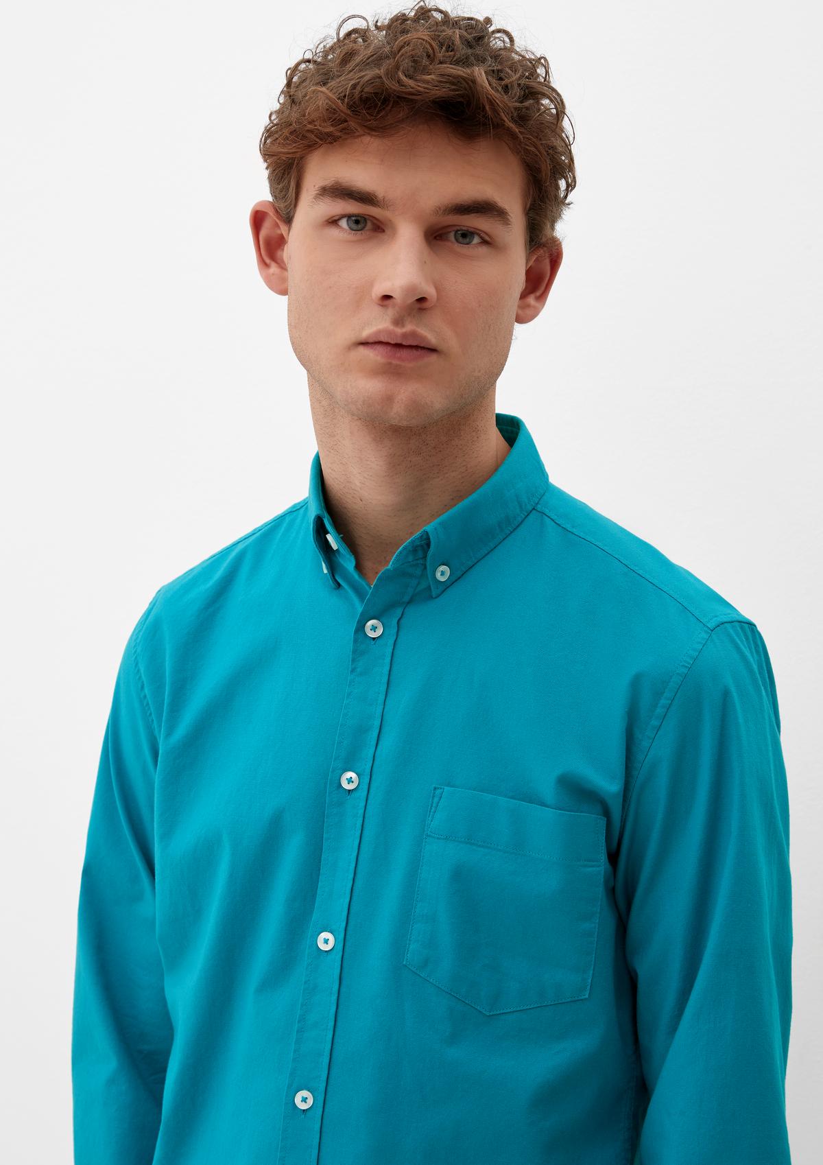 s.Oliver Slim: Hemd mit Button-Down-Kragen