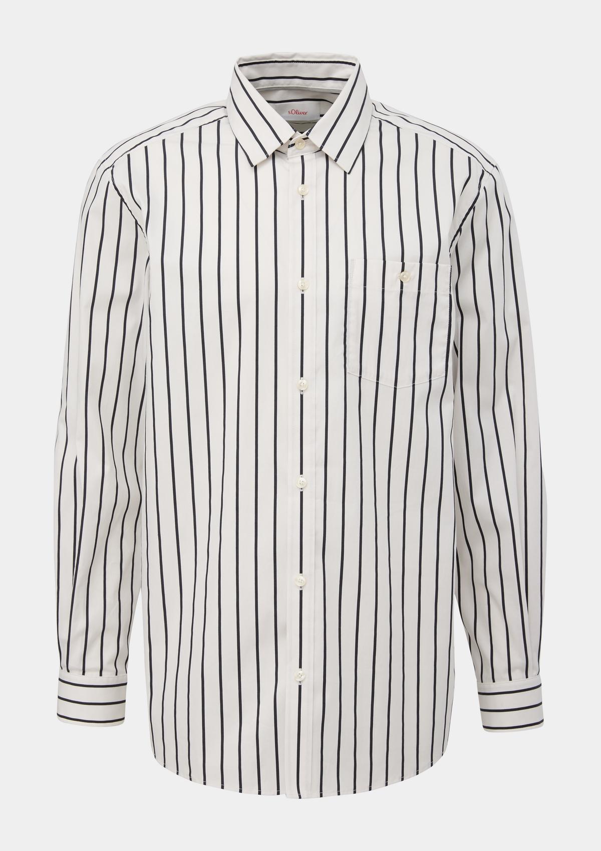 s.Oliver Regular: Hemd aus Baumwollmix