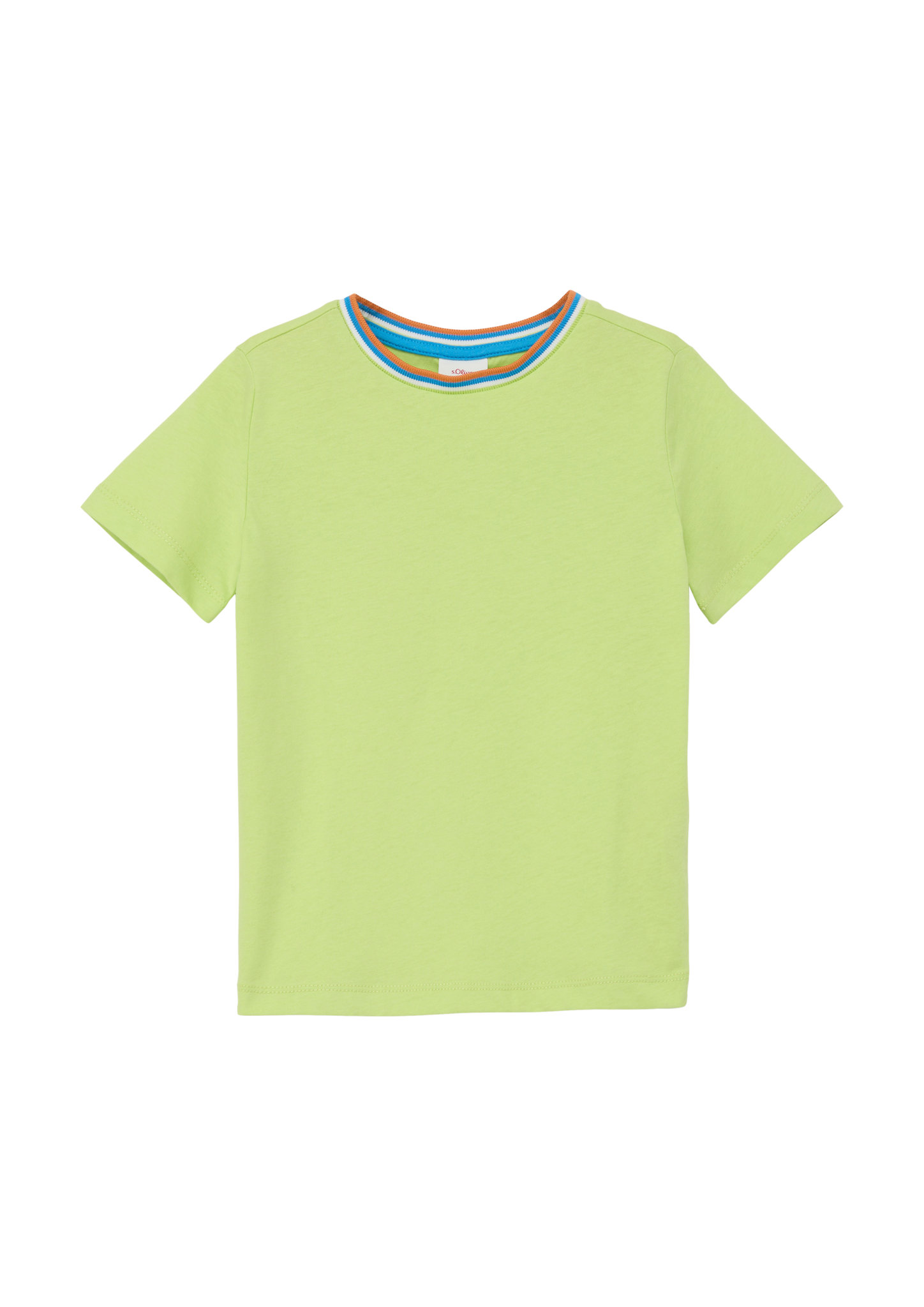 s.Oliver - T-Shirt mit Kontrast-Details, Kinder, grün