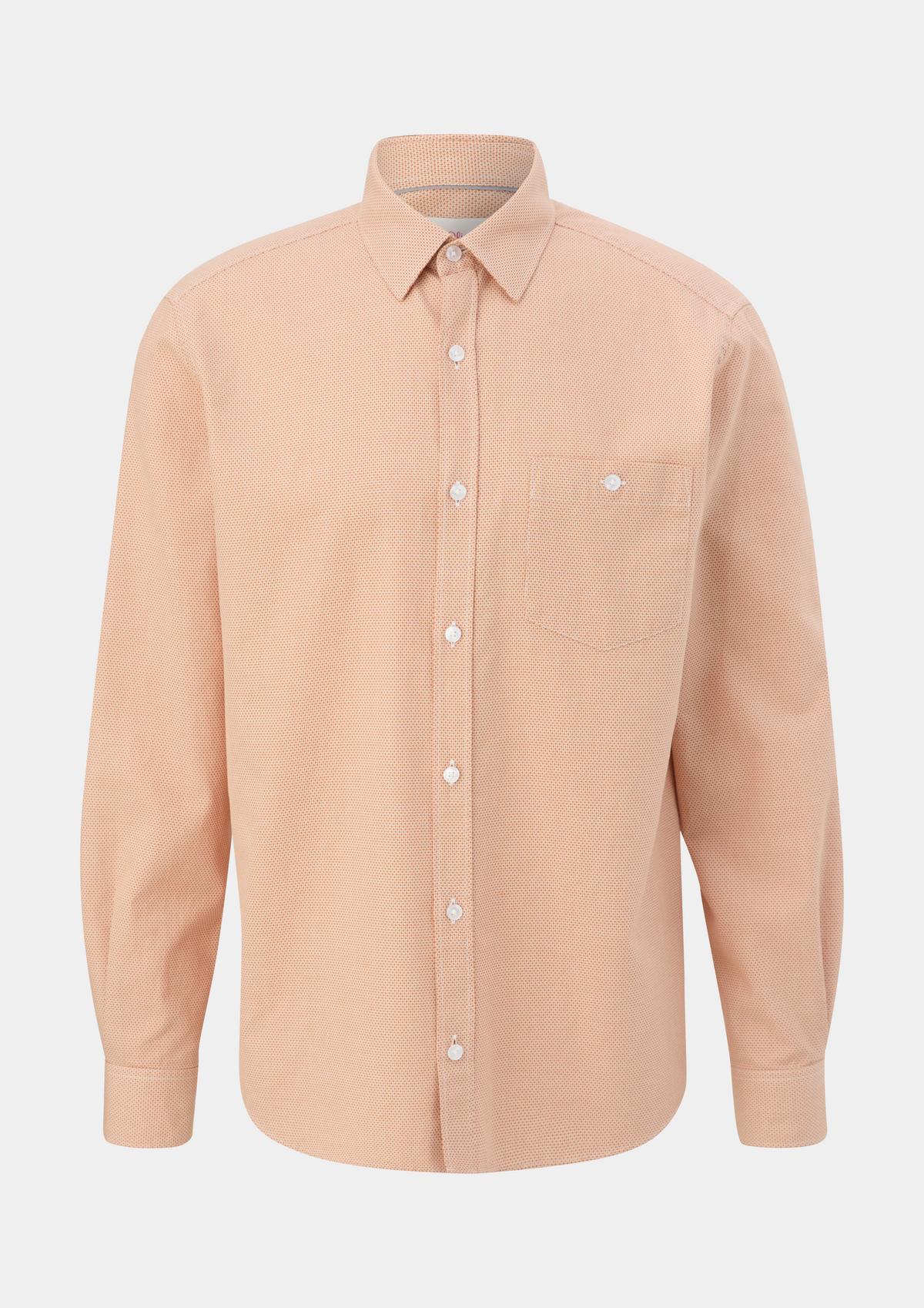 s.Oliver Regular fit: shirt with a woven texture