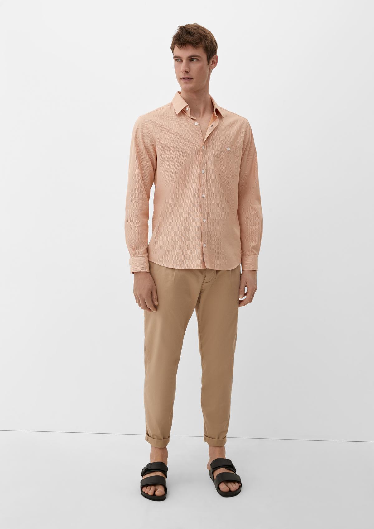 s.Oliver Regular: shirt with a woven texture
