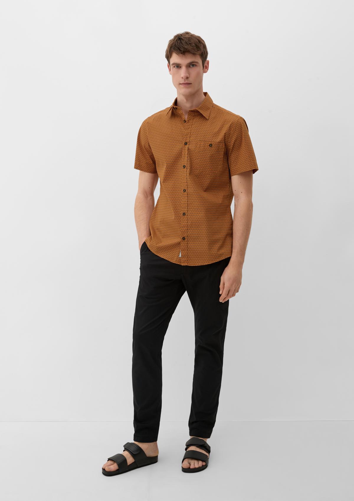 Slim Fit: Hemd mit Allover-Muster