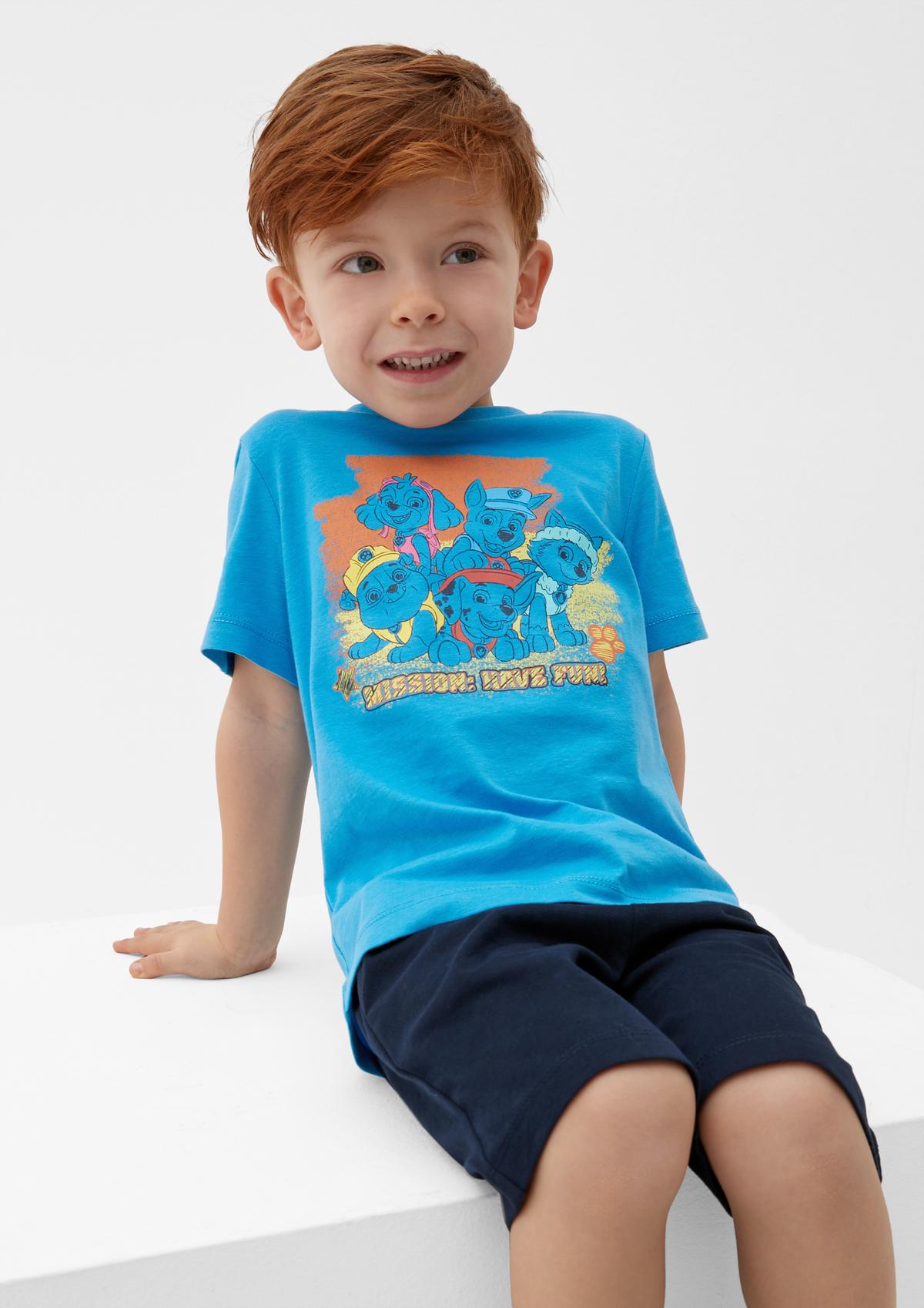 s.Oliver Cotton T-shirt with a Paw Patrol motif