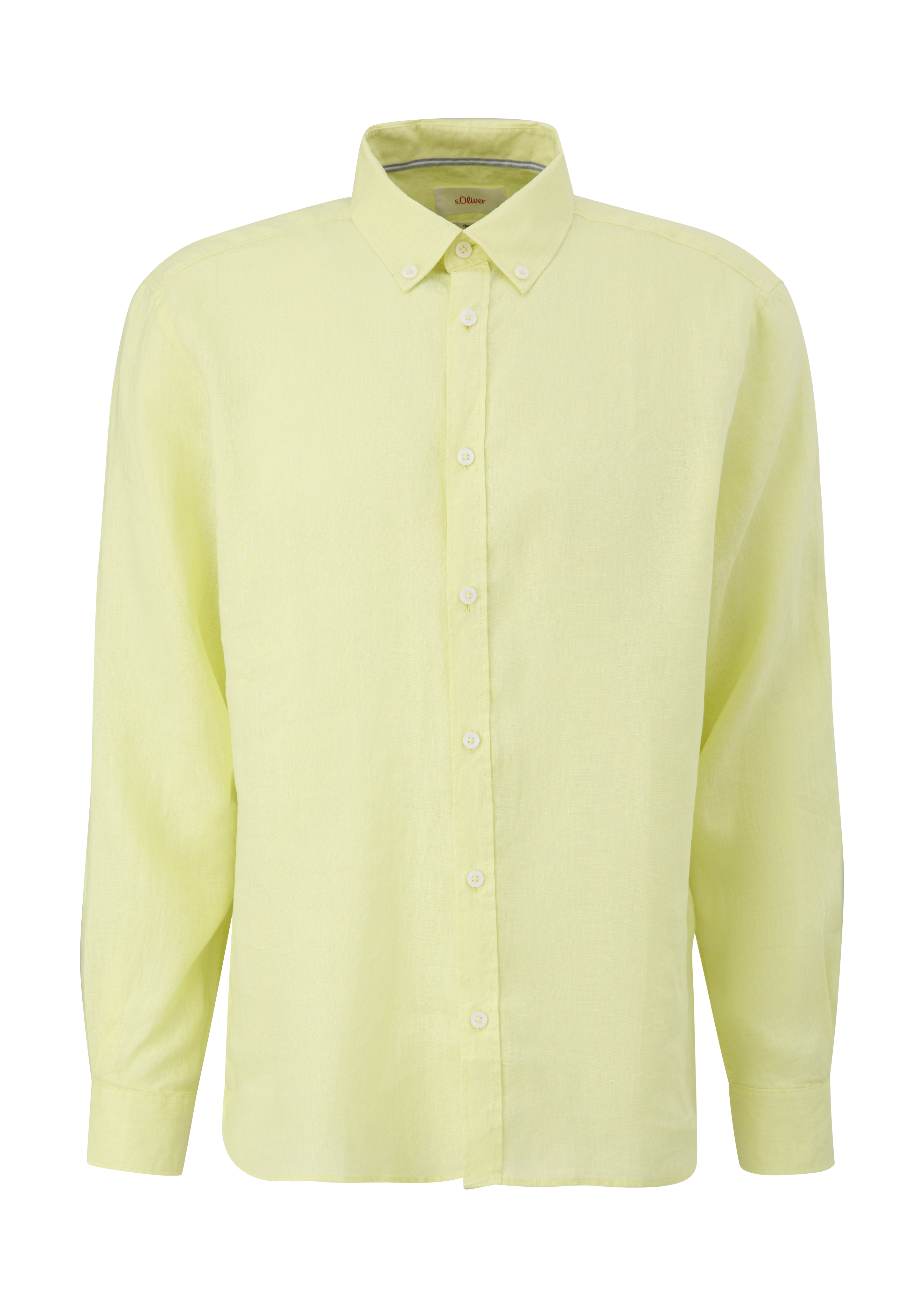 s.Oliver Leinenhemd mit Button-Down-Kragen