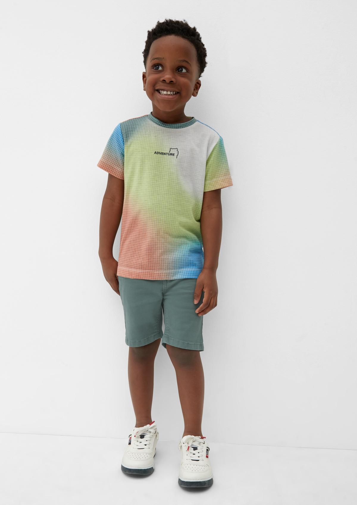 Slim: Bermuda mit Garment Dye