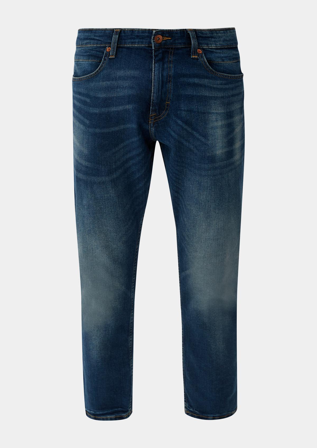 s.Oliver Regular: cropped jeans met tapered leg