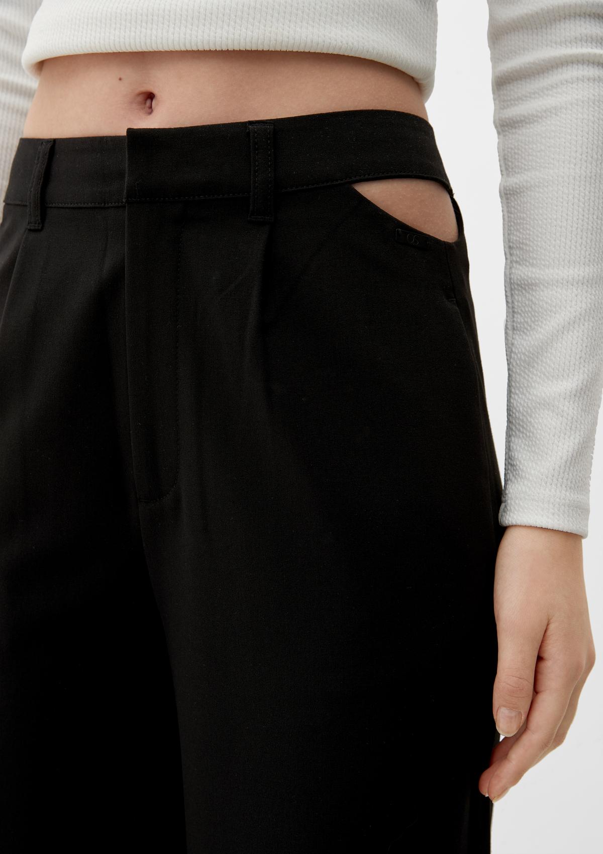 s.Oliver Loose fit: Trousers with cut-out