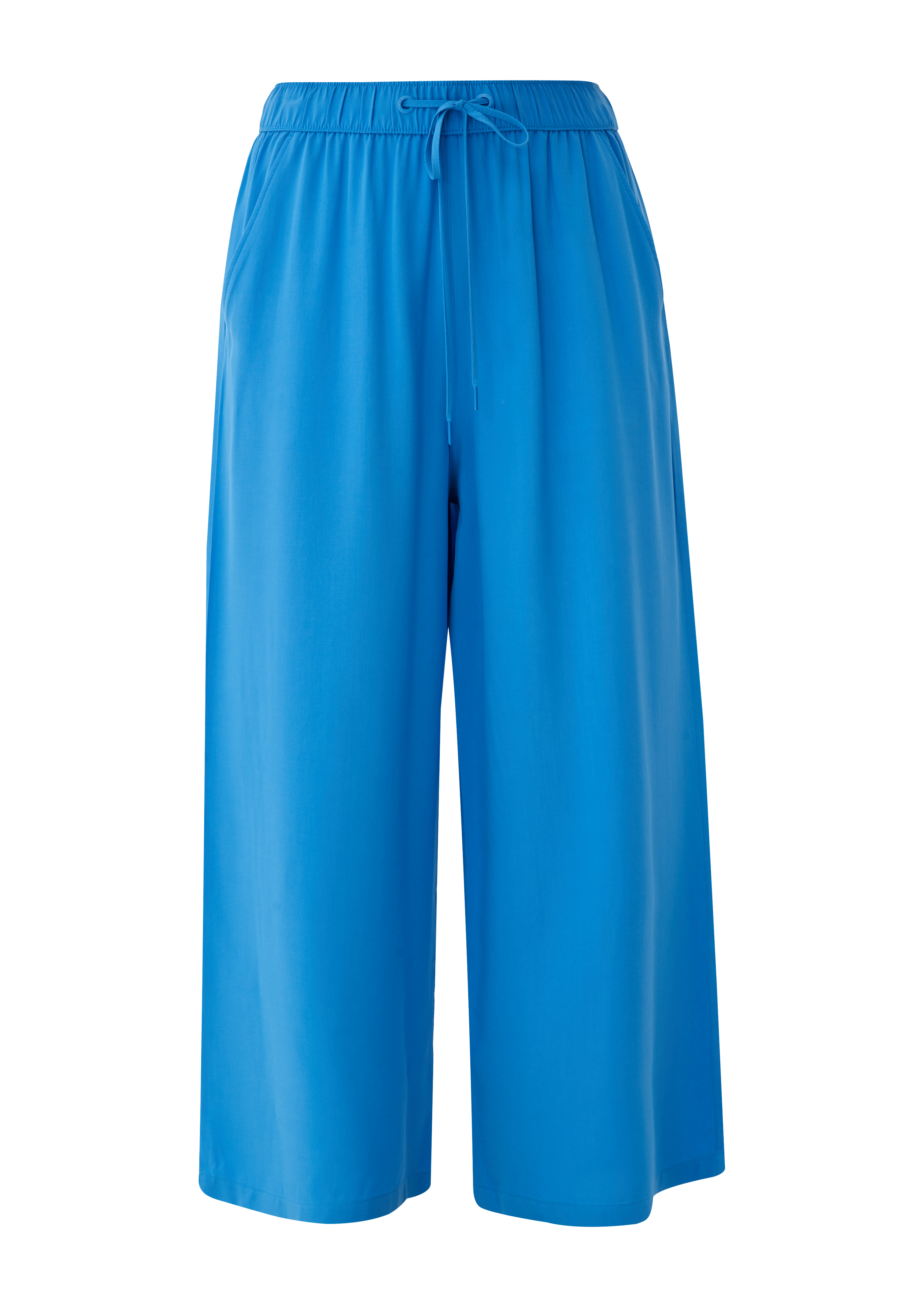 QS - Culotte: Hose mit Wide leg, Damen, blau