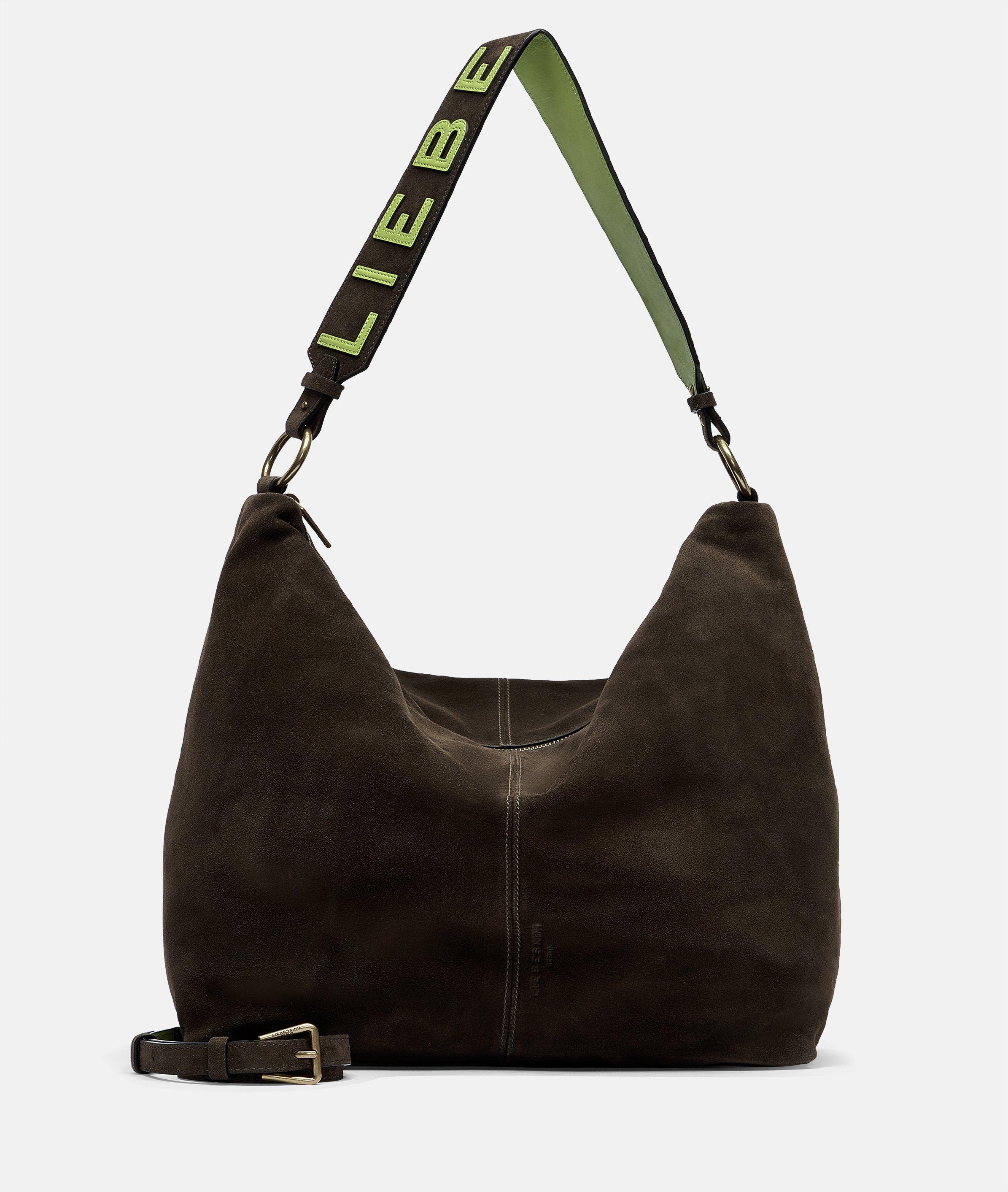 Slouch leather bag in GREEN . Large shoulder leather bag. Boho bag. Laptop  bags in suede. Large suede leather bag. GREEN suede bag.