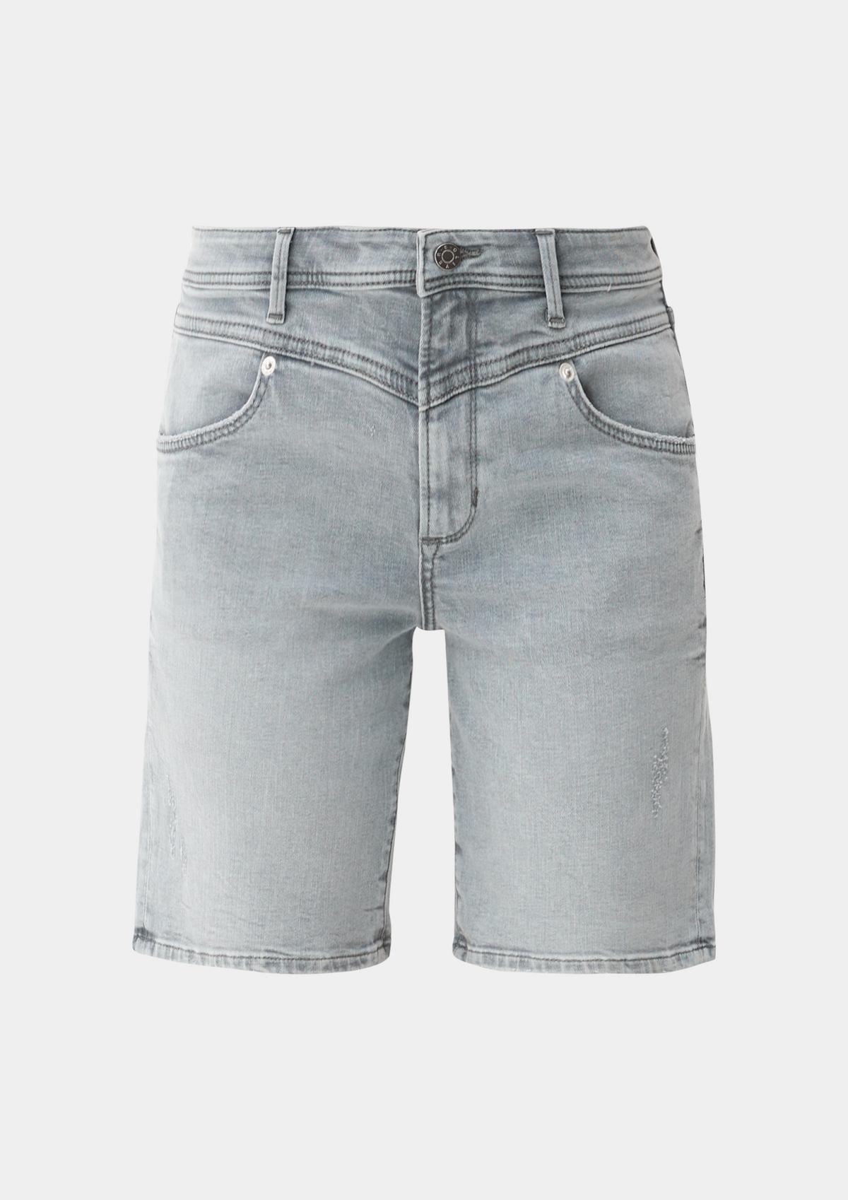 s.Oliver Slim: džínsové šortky so spraným efektom