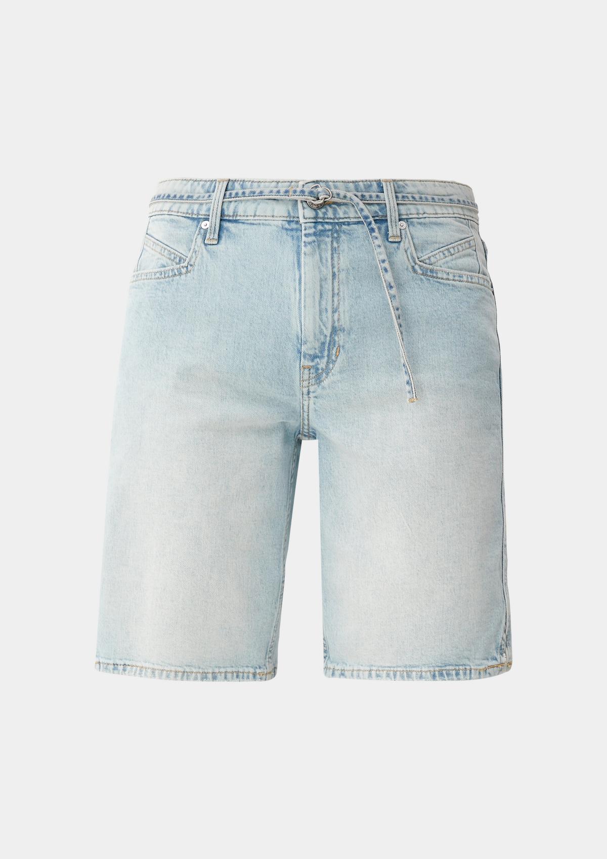 s.Oliver Regular fit: Bermuda shorts with a textile belt