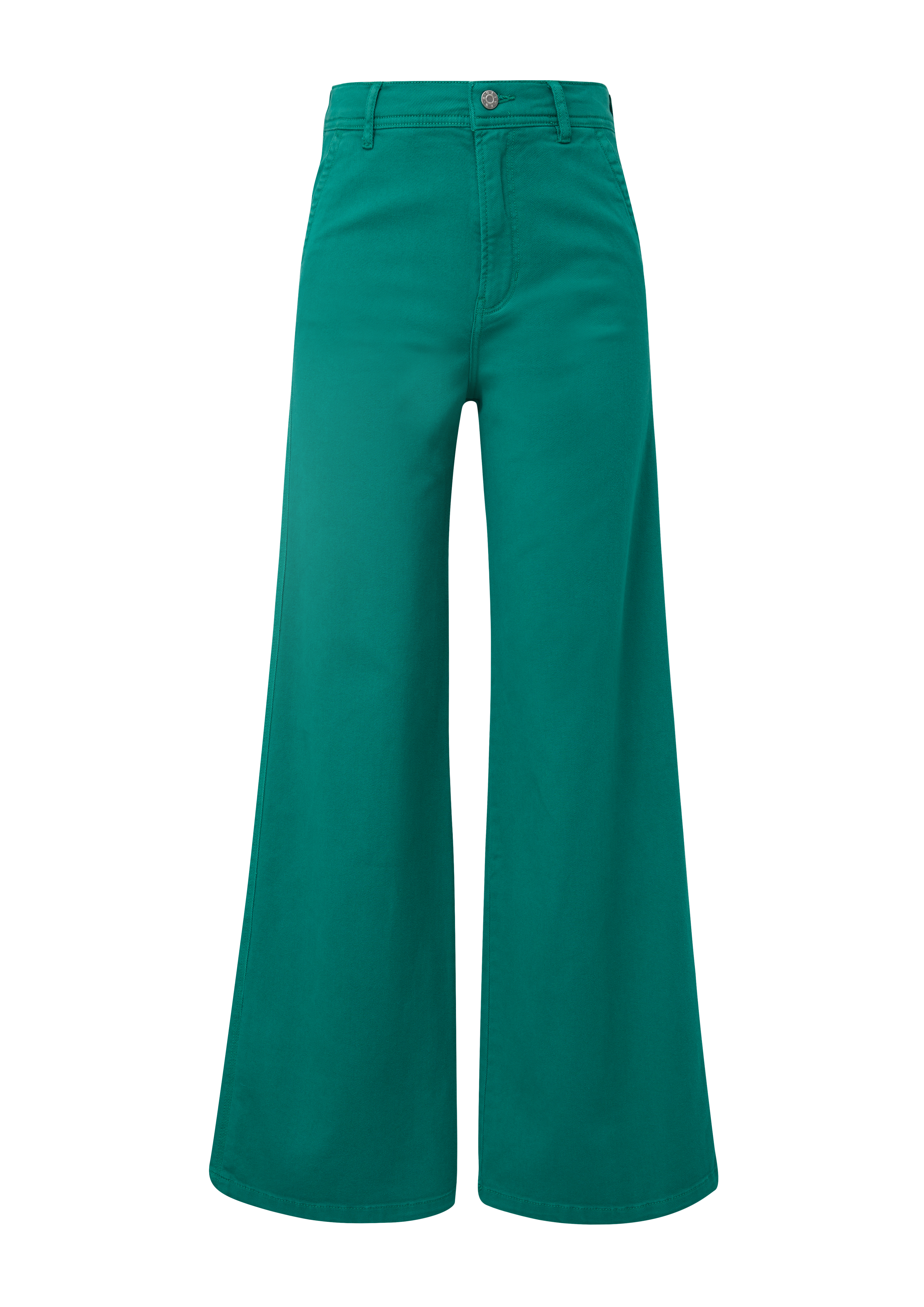 s.Oliver - Jeans Suri / Regular Fit / High Rise / Wide Leg, Damen, grün