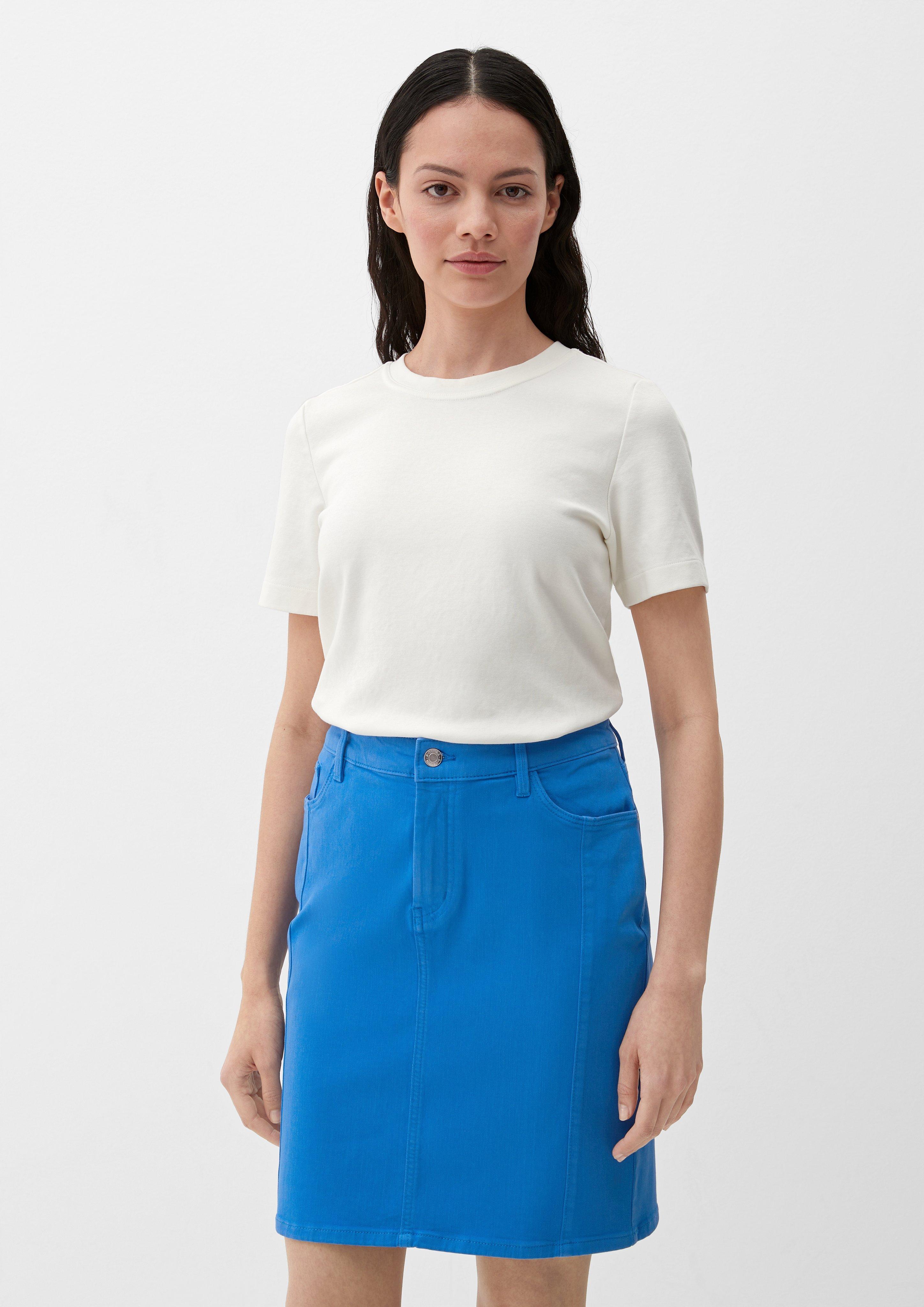 Denim-look skirt - royal blue | s.Oliver