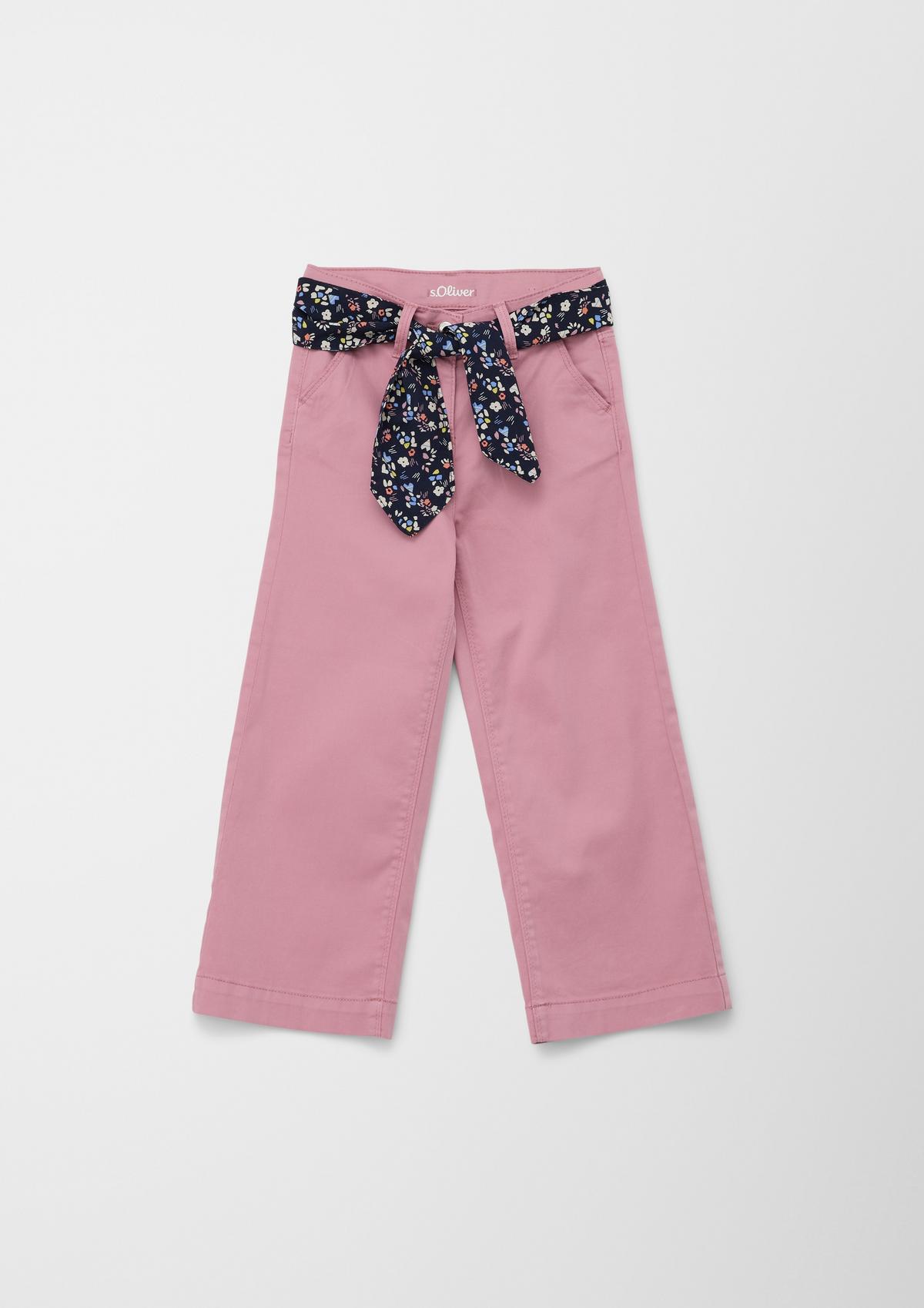 s.Oliver Regular : pantalon à ceinture textile
