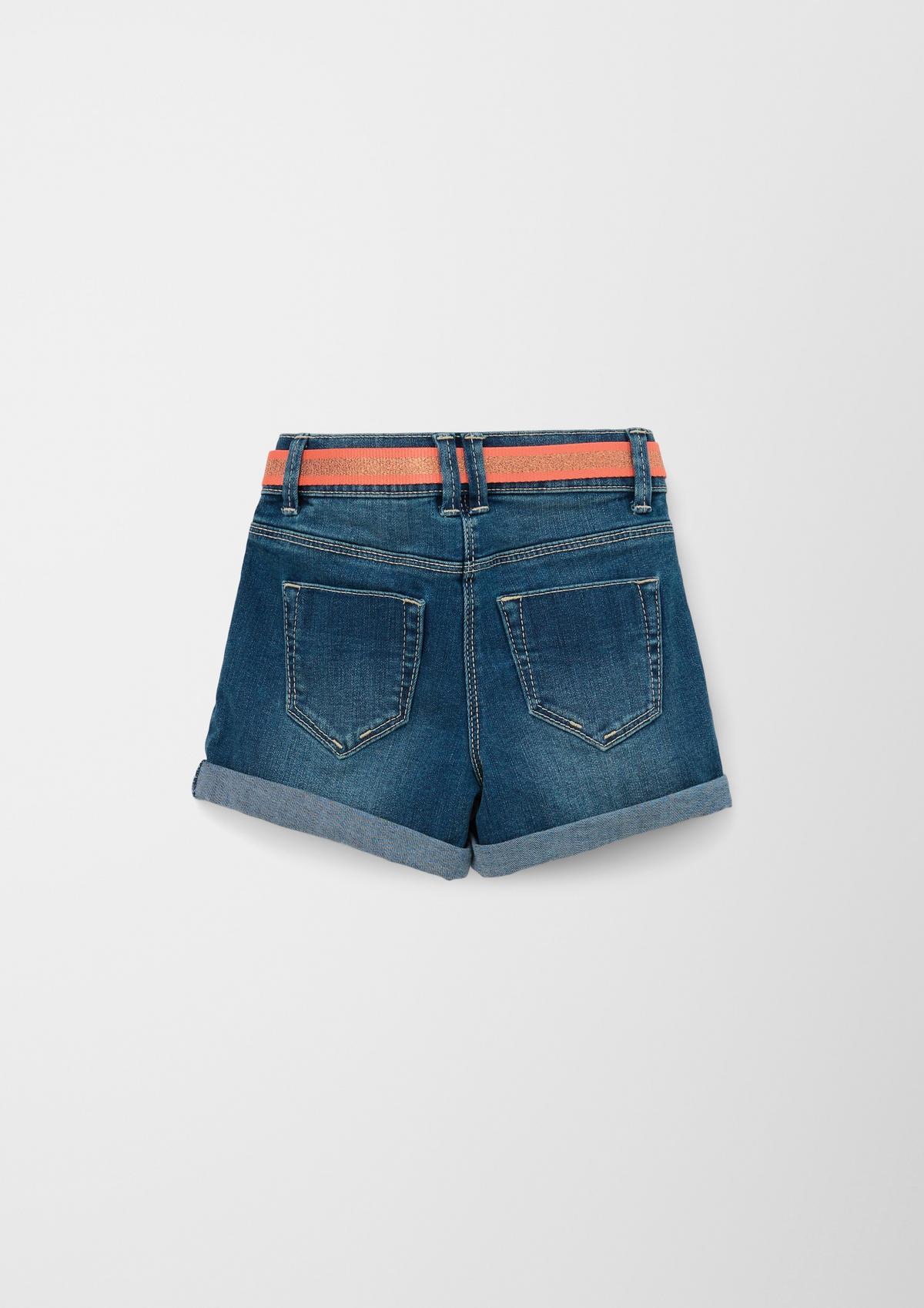s.Oliver Loose fit: Denim shorts with fixed turn-ups