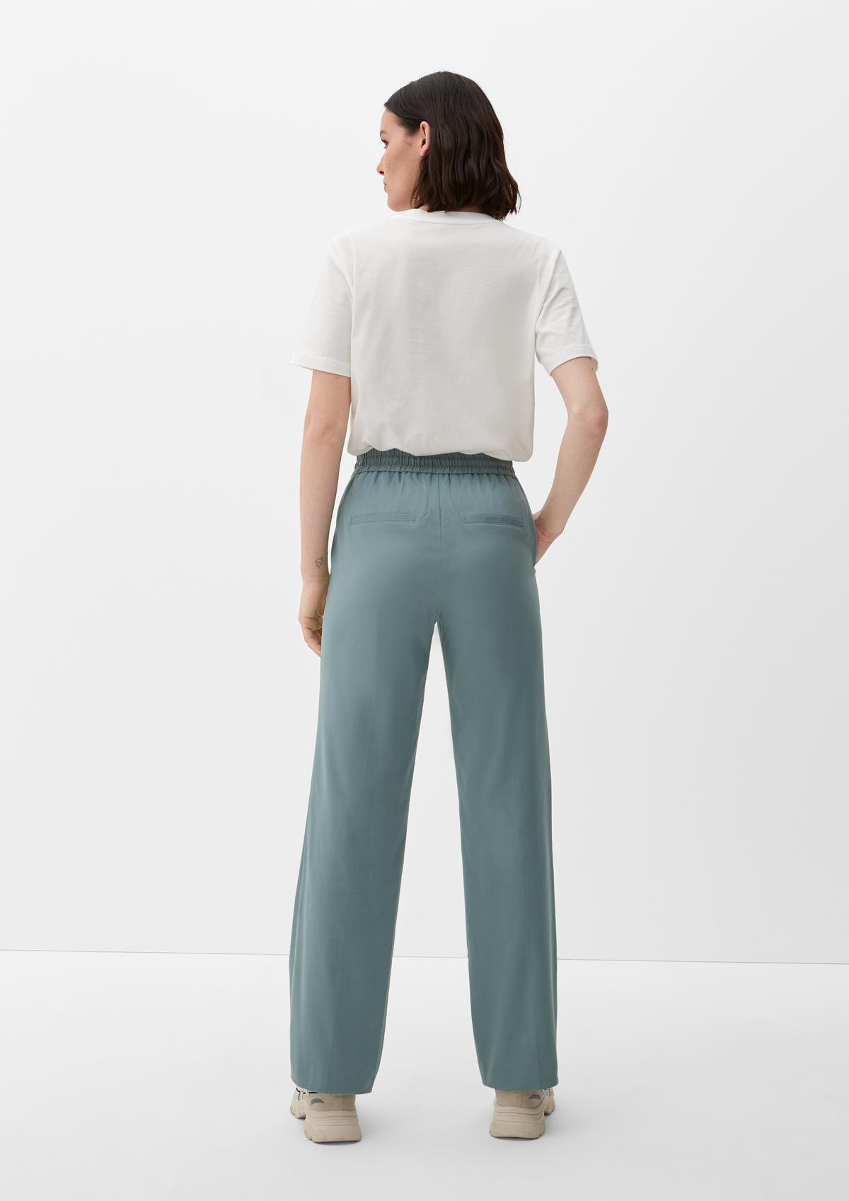 s.Oliver Loose fit: trousers with an elasticated waistband