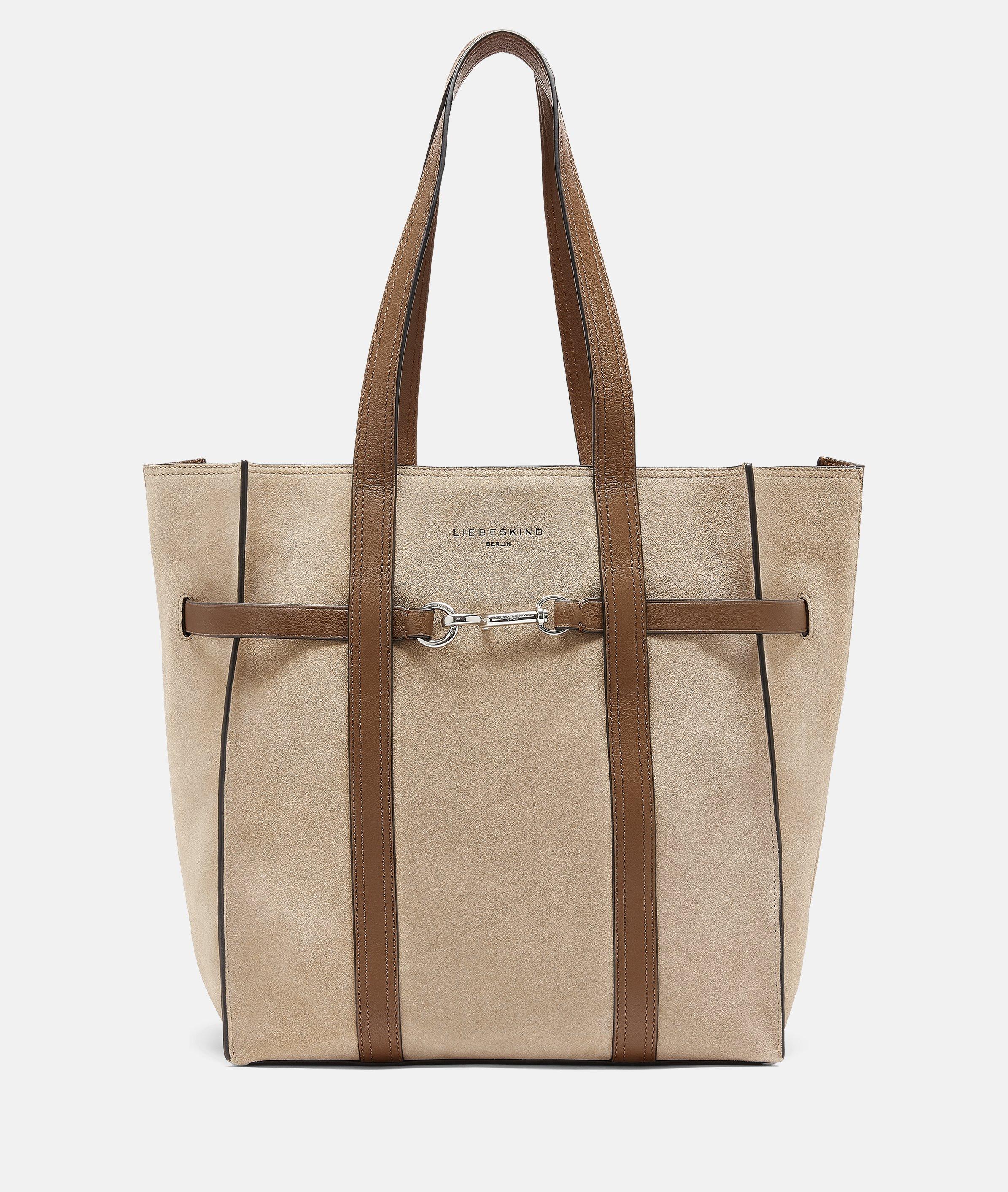 Liebeskind Berlin - Große Tote-Bag aus weichem Wildleder -  Beige