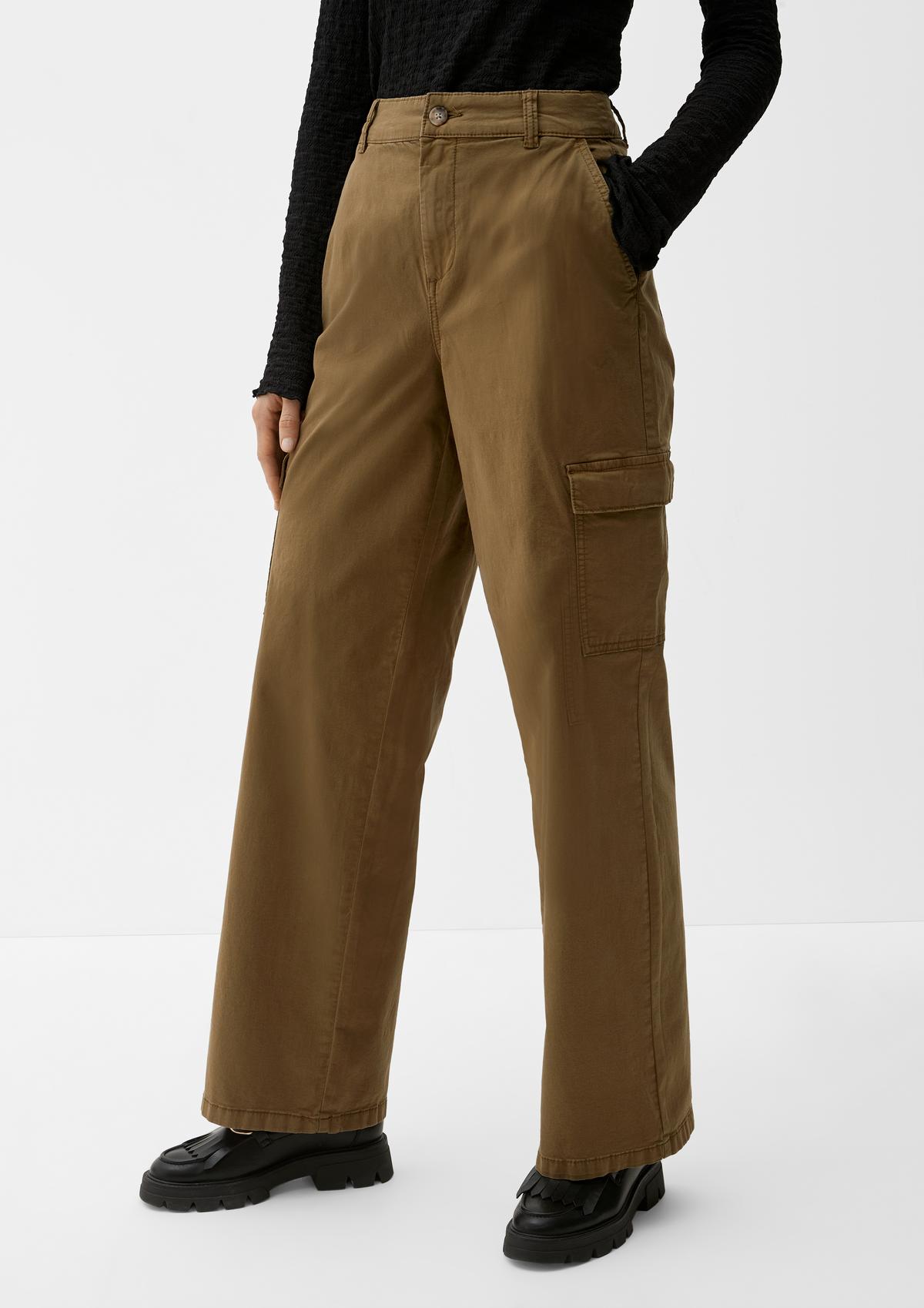 Regular fit: trousers with cargo pockets