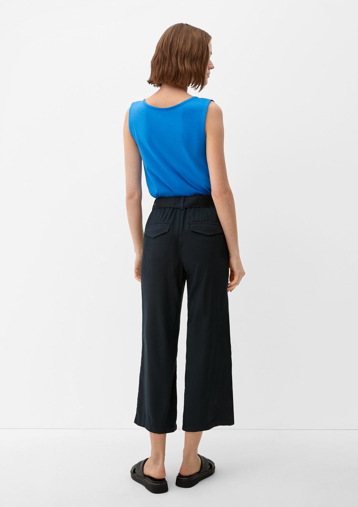 s.Oliver Regular fit: lyocell blend trousers