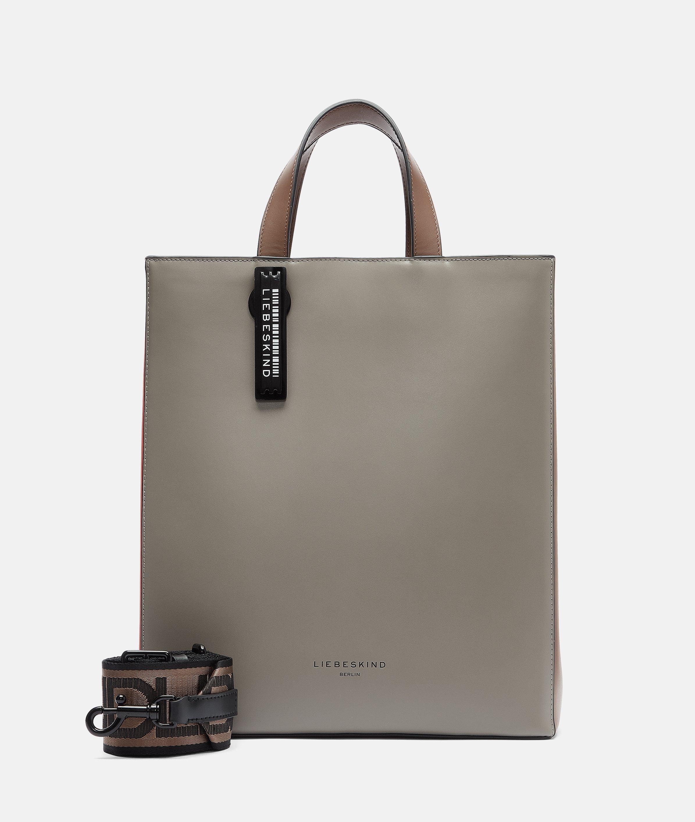 Liebeskind Berlin - Tote-Bag in Colour-Blocking-Optik -  grau