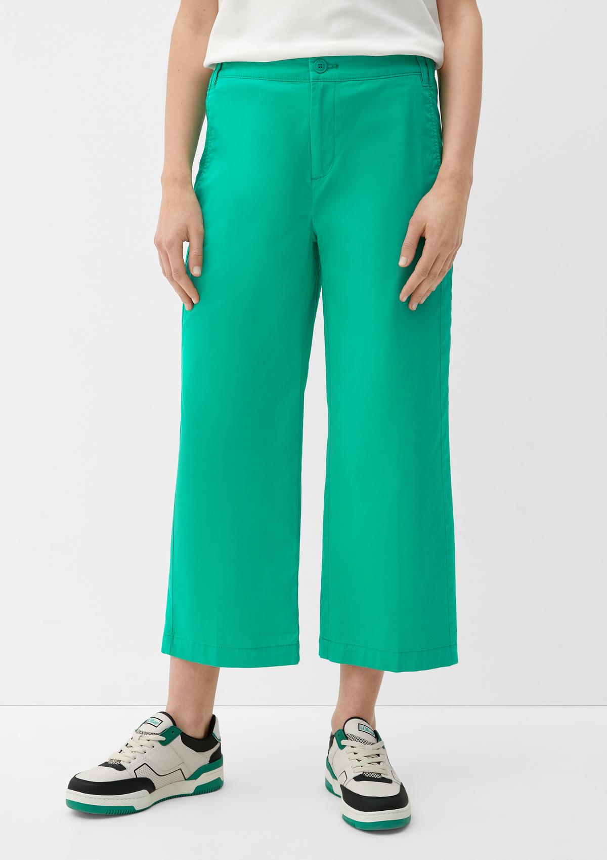 s.Oliver Regular fit: culottes with a high-rise waistband
