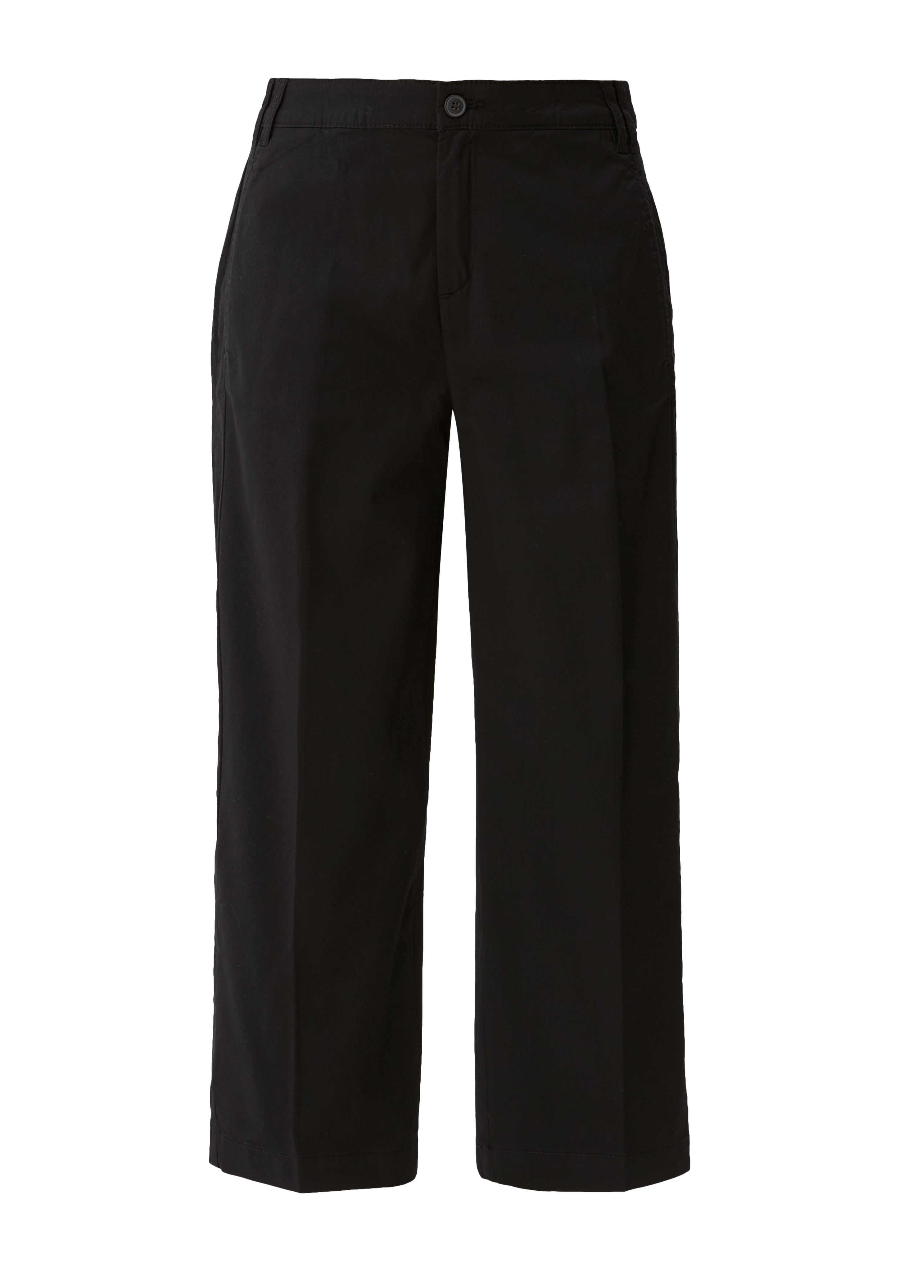 s.Oliver - Regular: Culotte mit High Rise-Bund, Damen, schwarz