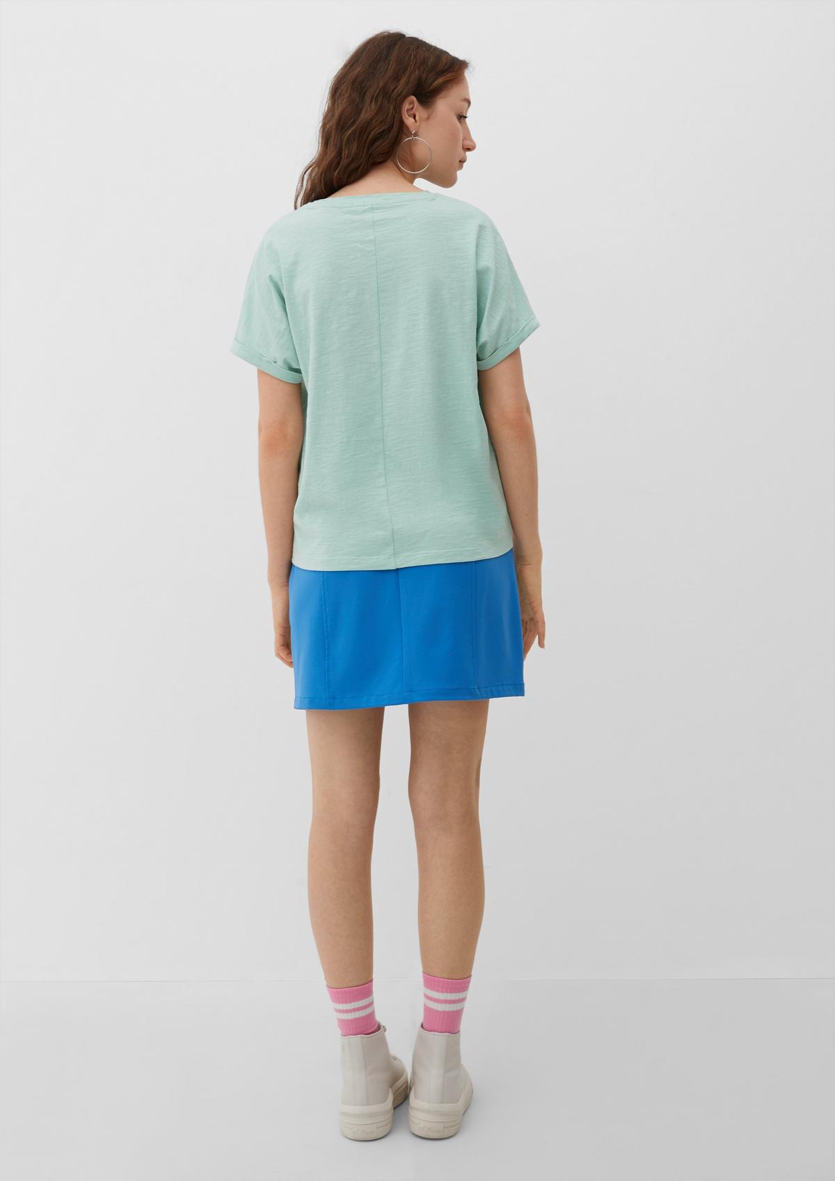 s.Oliver Cotton T-shirt with a geometric print