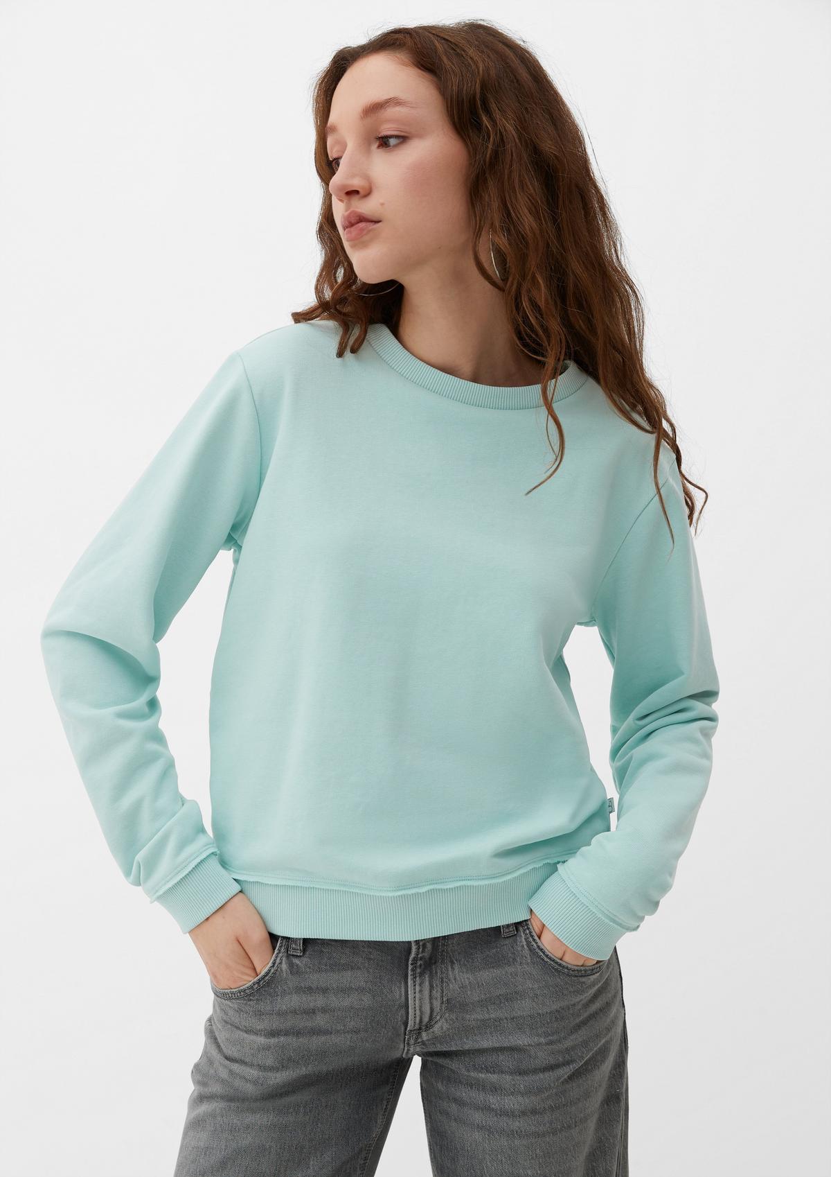 s.Oliver Sweatshirt with an unfinished hem