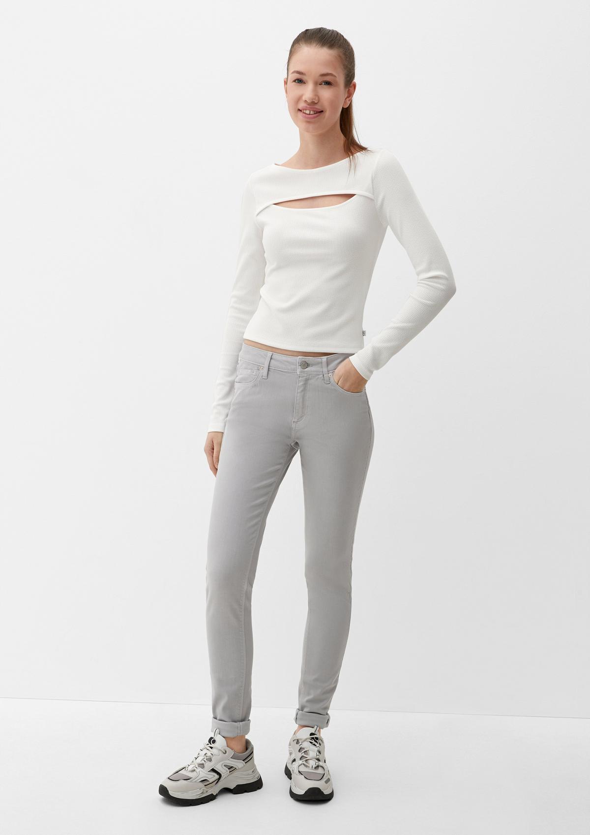 in fit: jeans - rose five-pocket design a soft Skinny