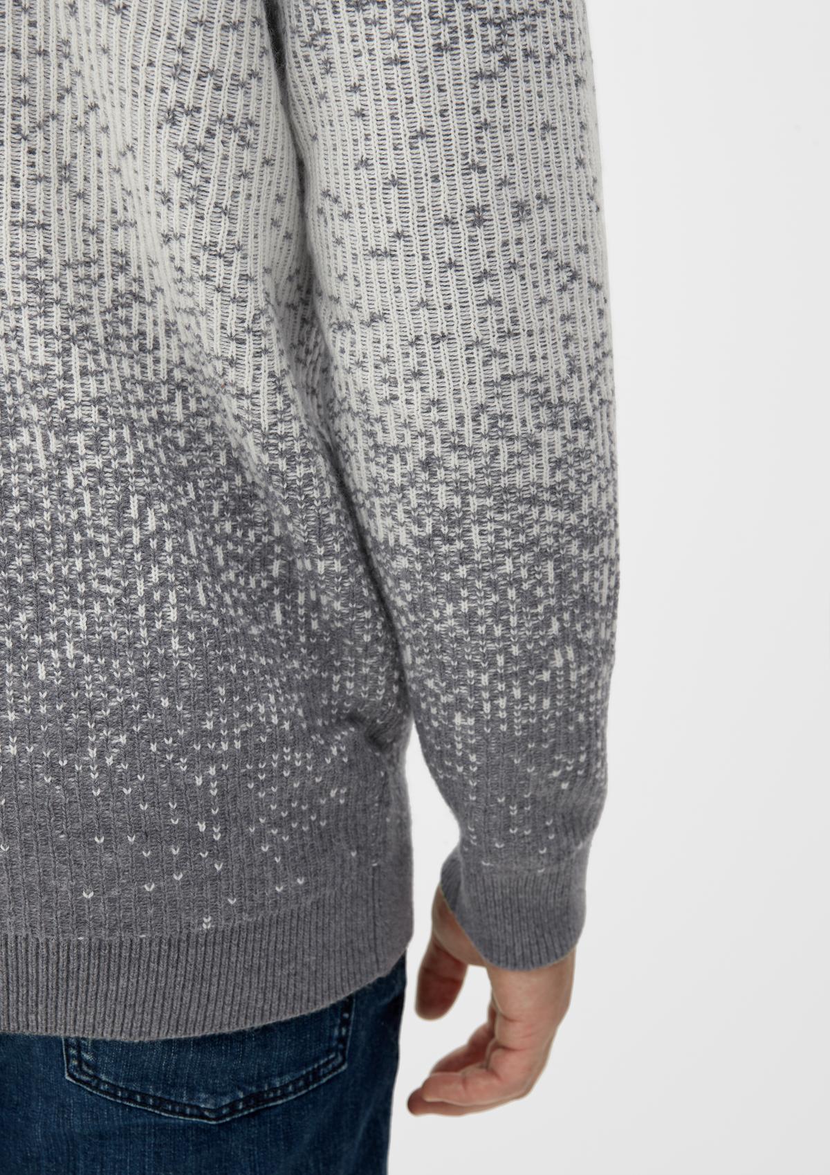 s.Oliver Pletený pulovr s žakárovým vzorem