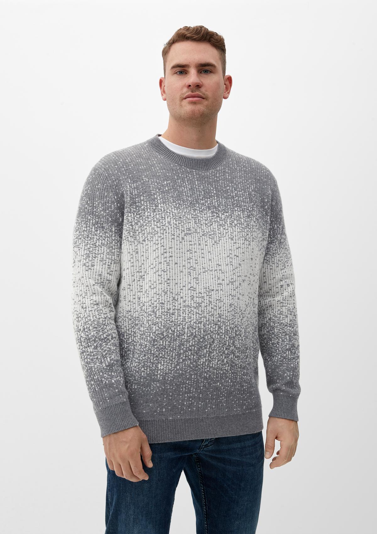 s.Oliver Pleten pulover v dizajnu žakarda