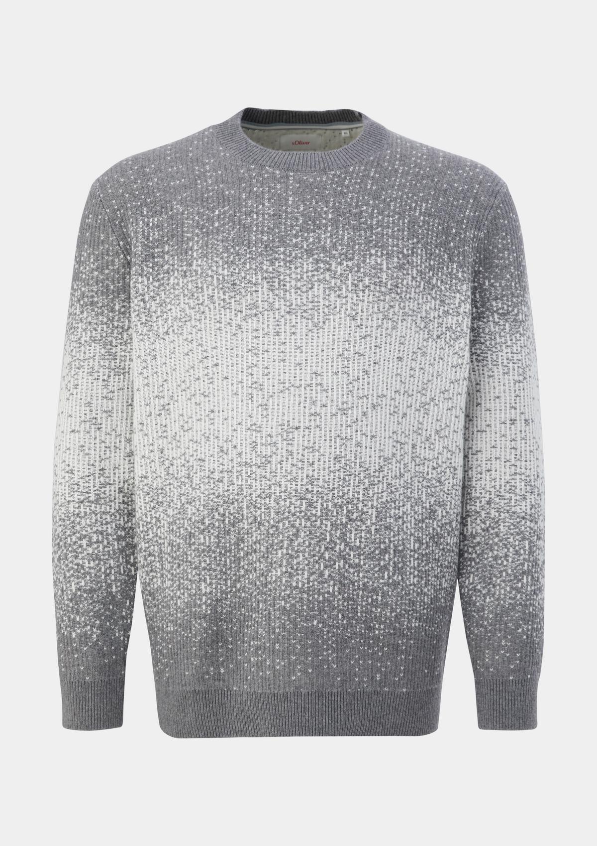 s.Oliver Pleten pulover v dizajnu žakarda