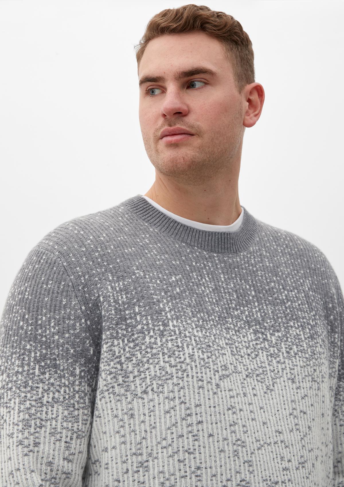 s.Oliver Pletený pulovr s žakárovým vzorem