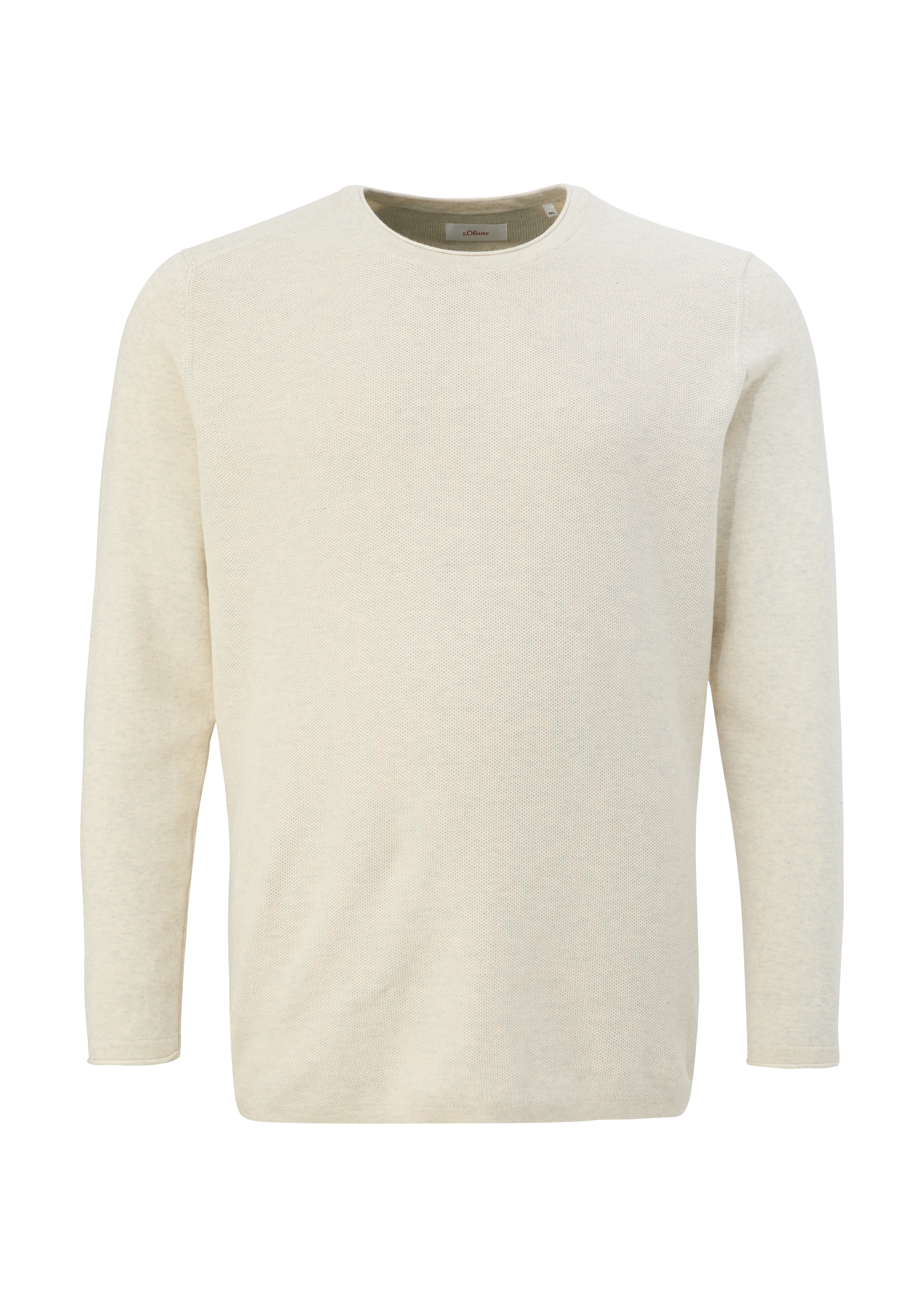 s.Oliver - Strickpullover aus Baumwolle, Herren, creme