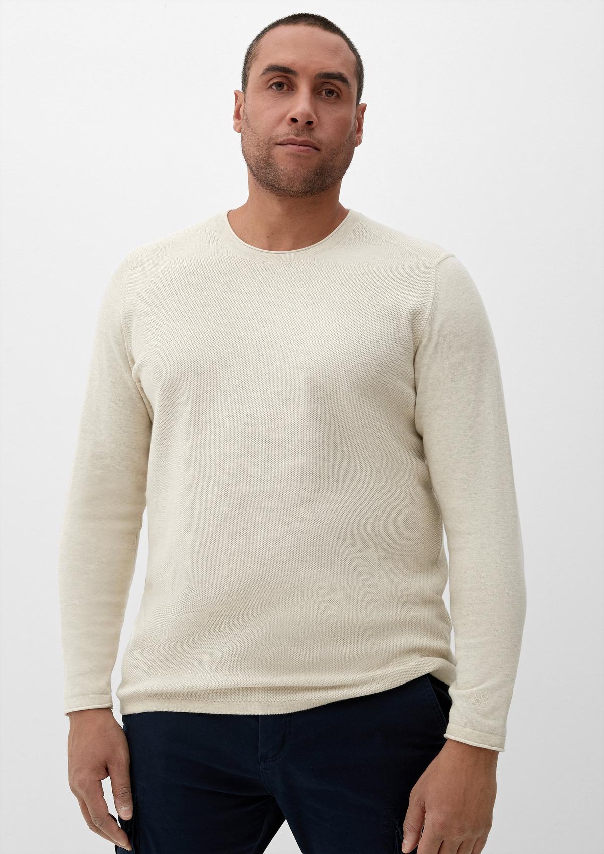 s.Oliver Pletený pulovr z bavlny