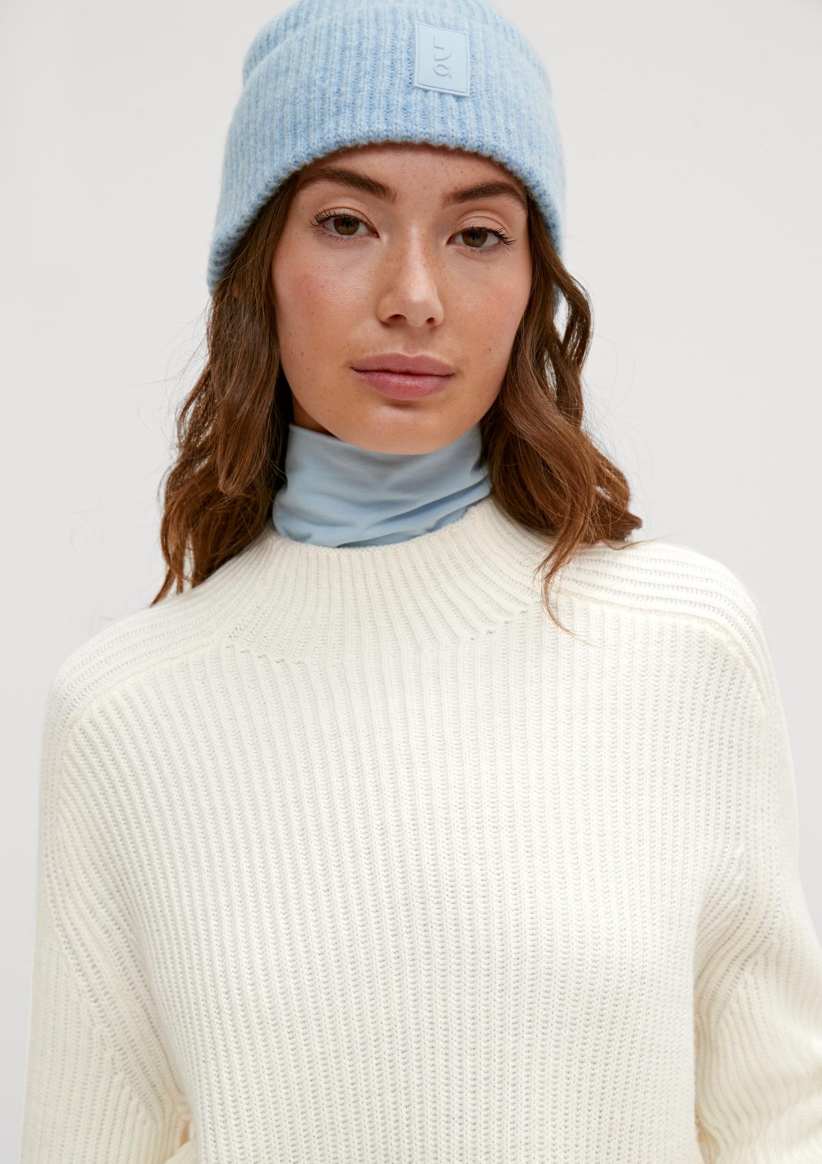 comma Rib knit jumper in a wool blend