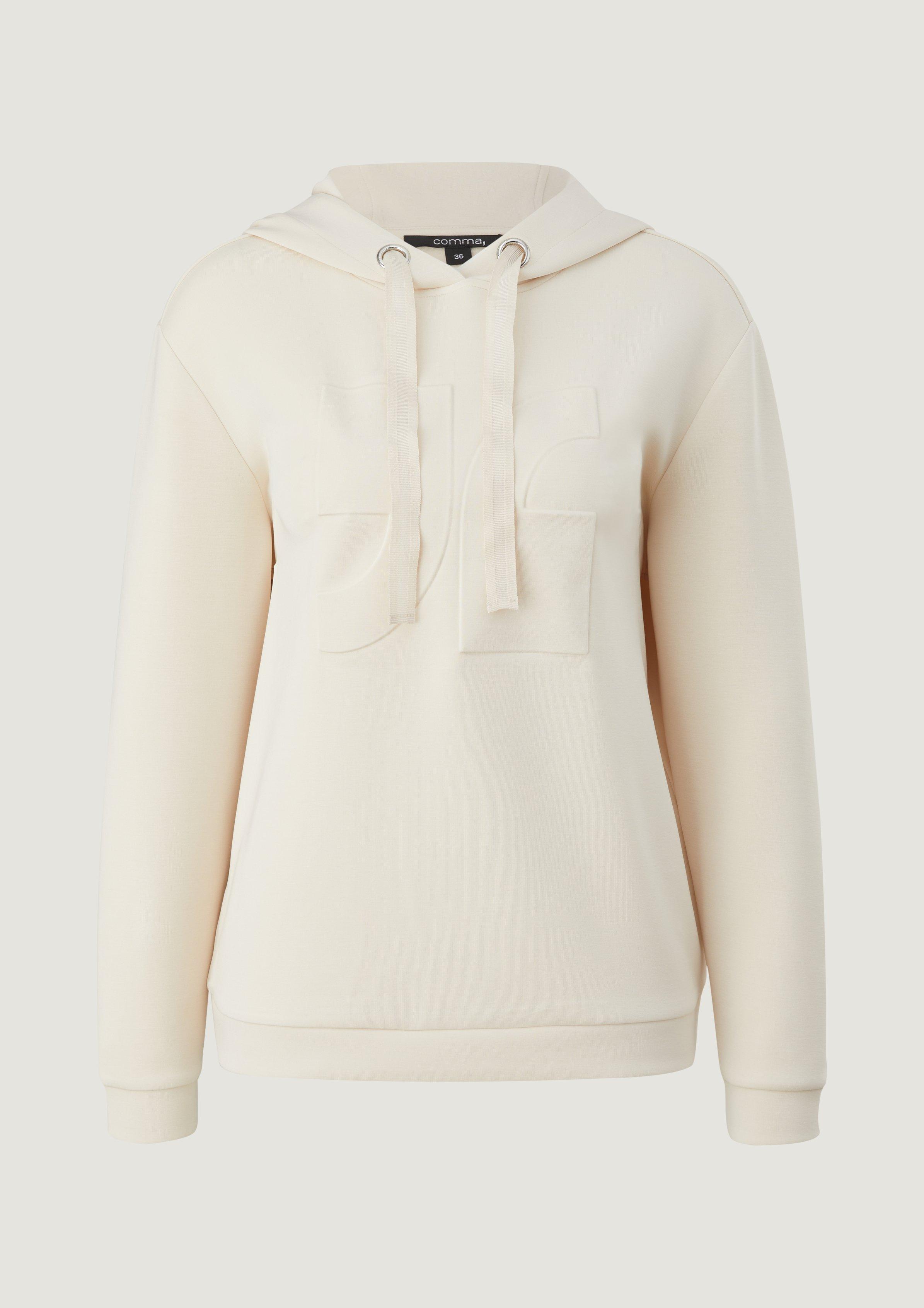 Sweatshirt aus Modalmix - weiß | Comma