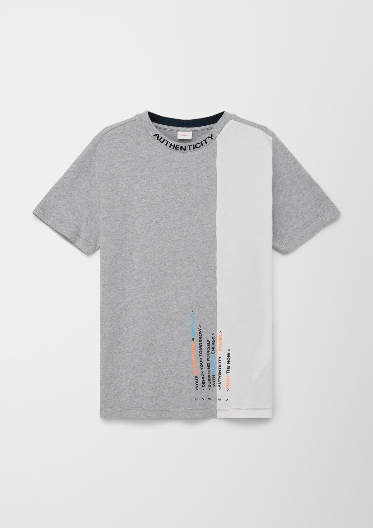 s.Oliver T-Shirt mit Intarsie