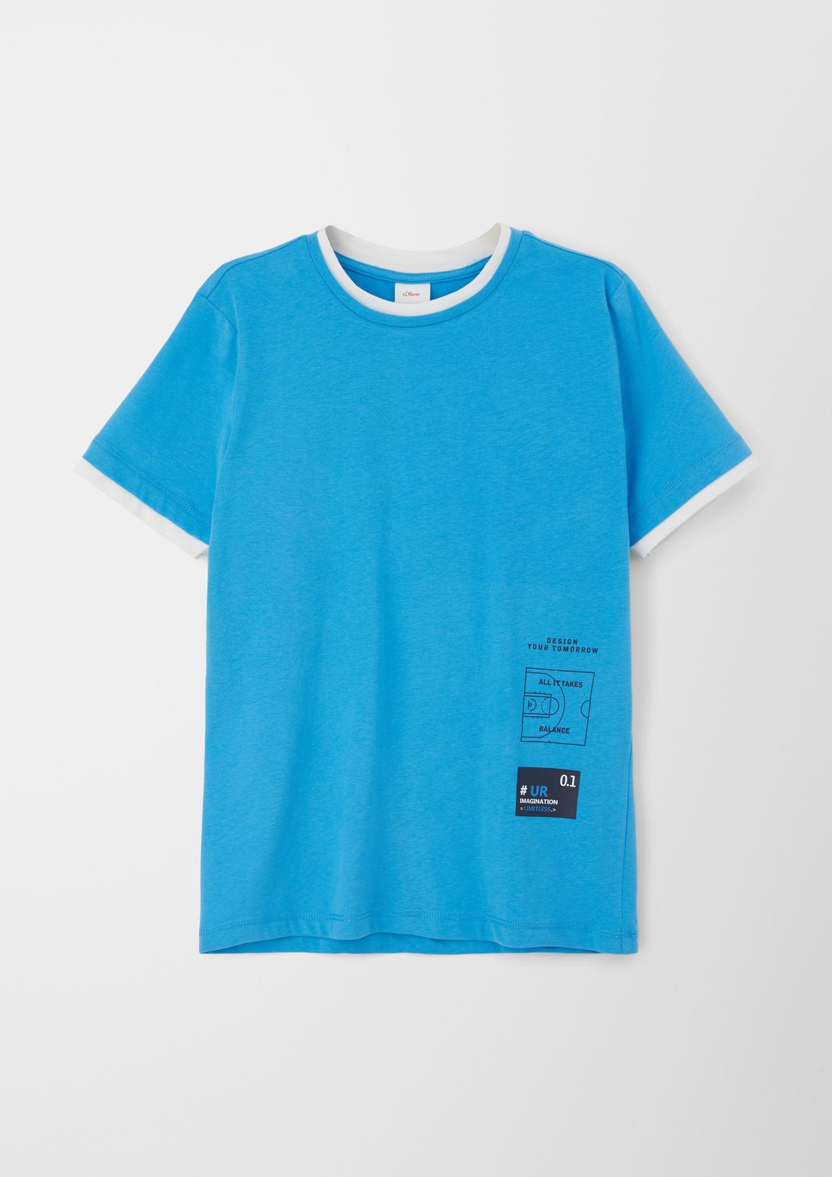 s.Oliver T-shirt with contrast details
