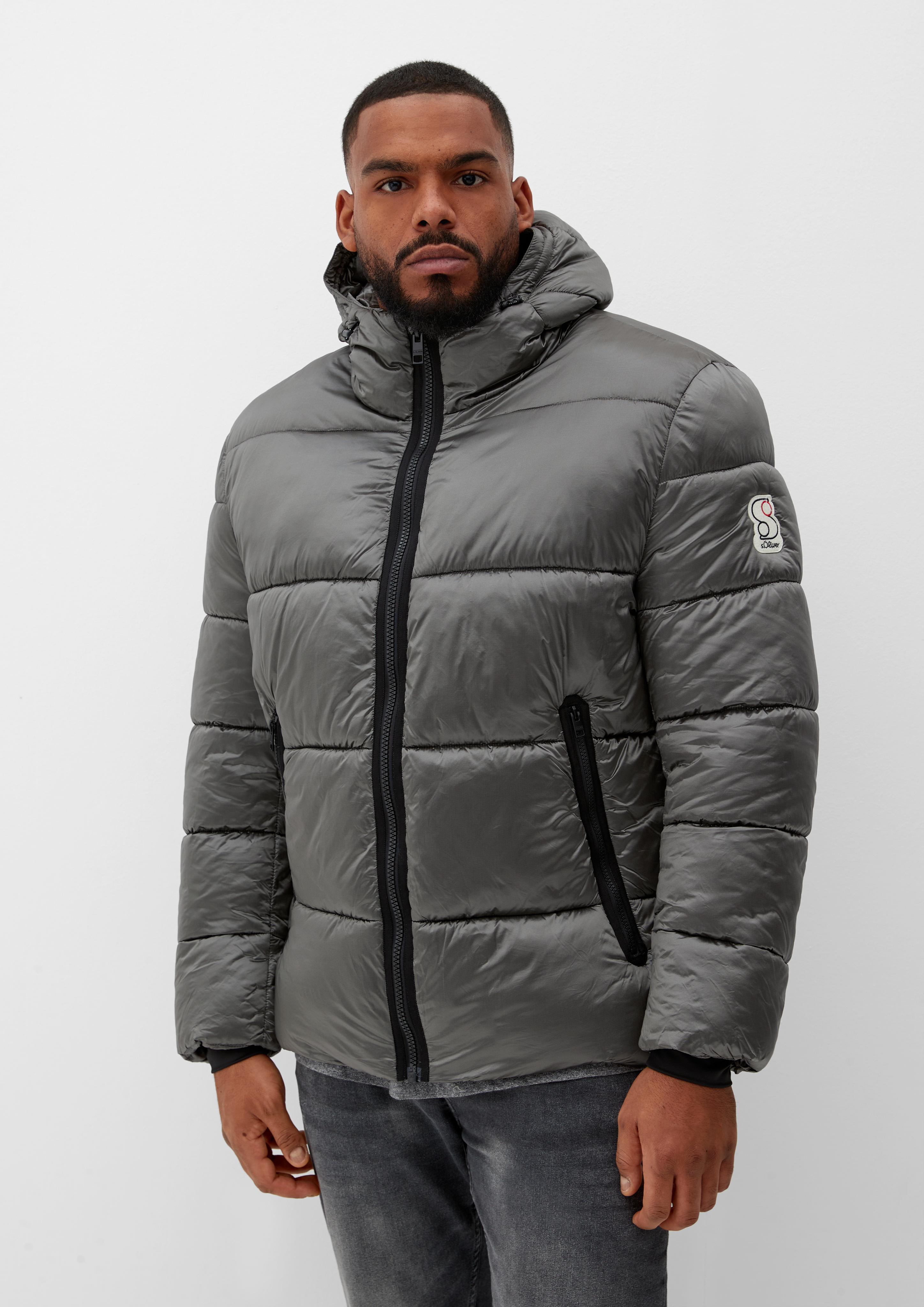 s.Oliver Steppjacke mit Logo-Applikation