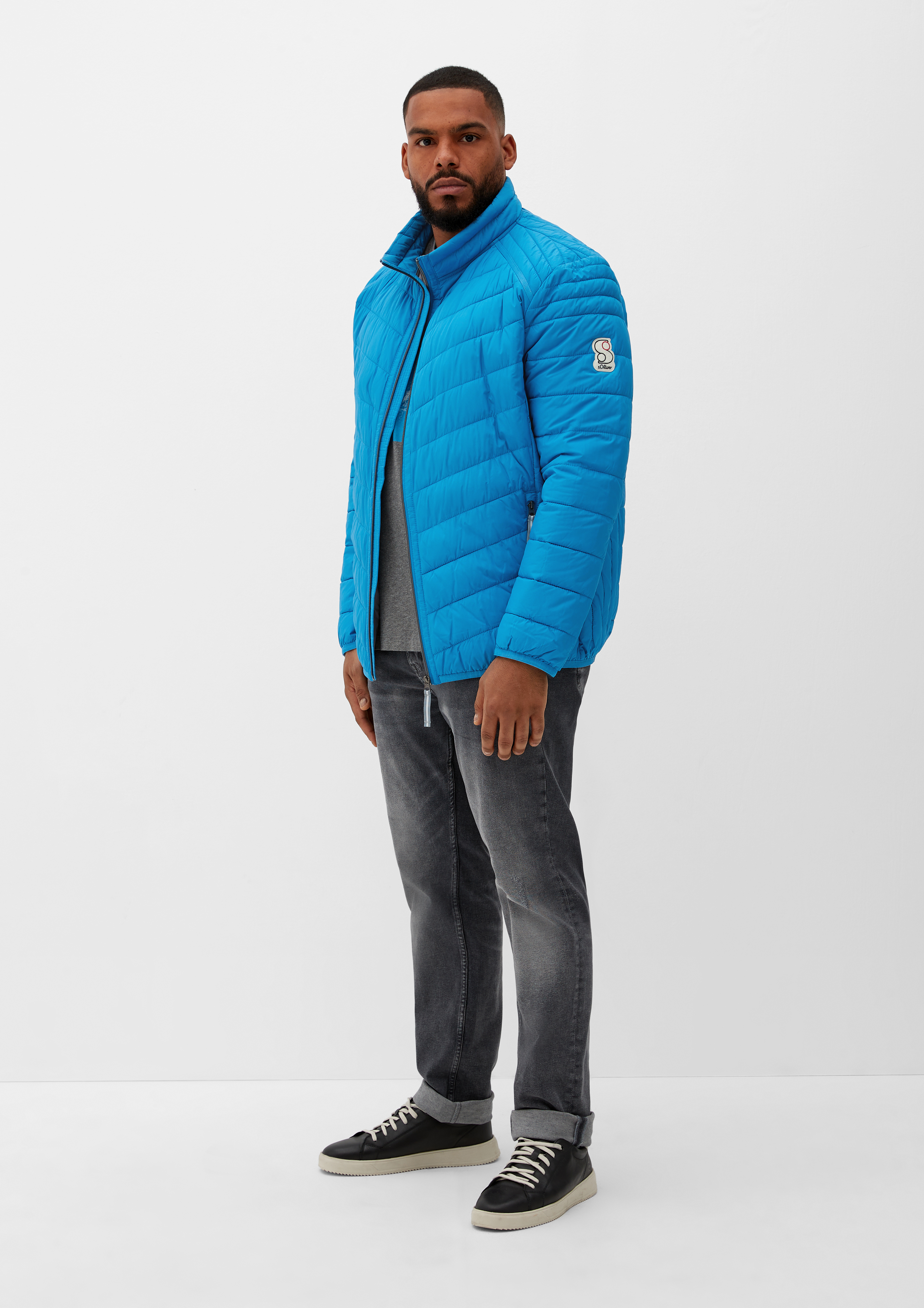 Leichte Steppjacke Im Materialmix Mit Kontrast-Deta Produktbild-Vorschau 14