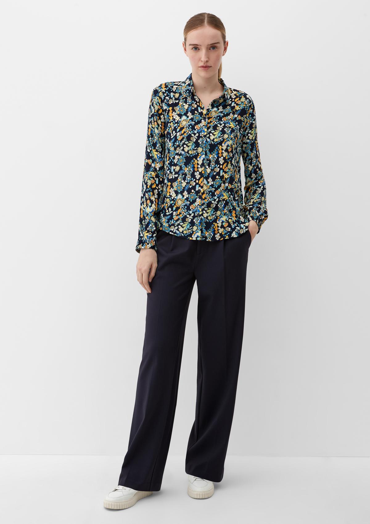 s.Oliver Viscose blouse with a crêpe texture