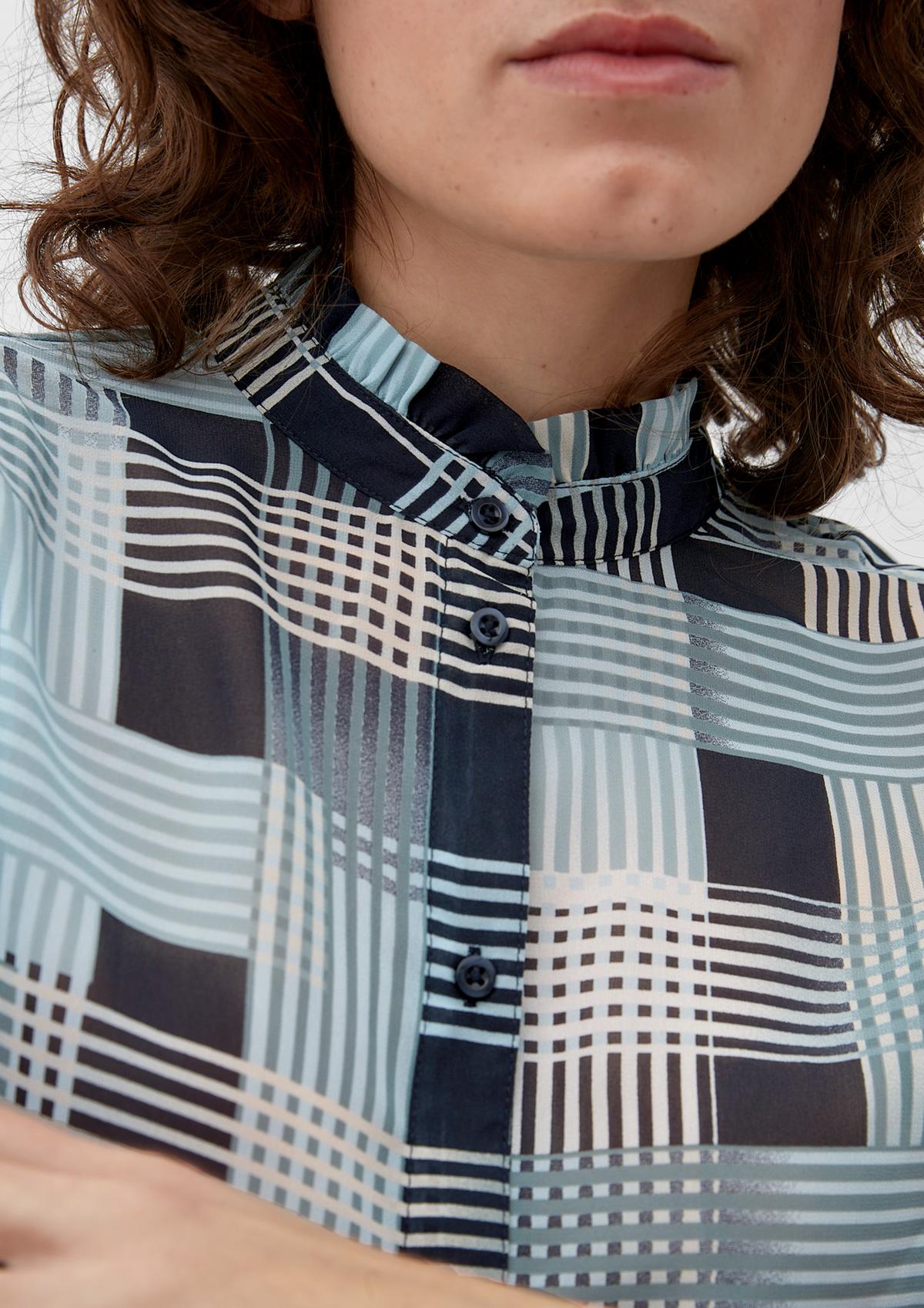 s.Oliver Blouse with a ruffle collar