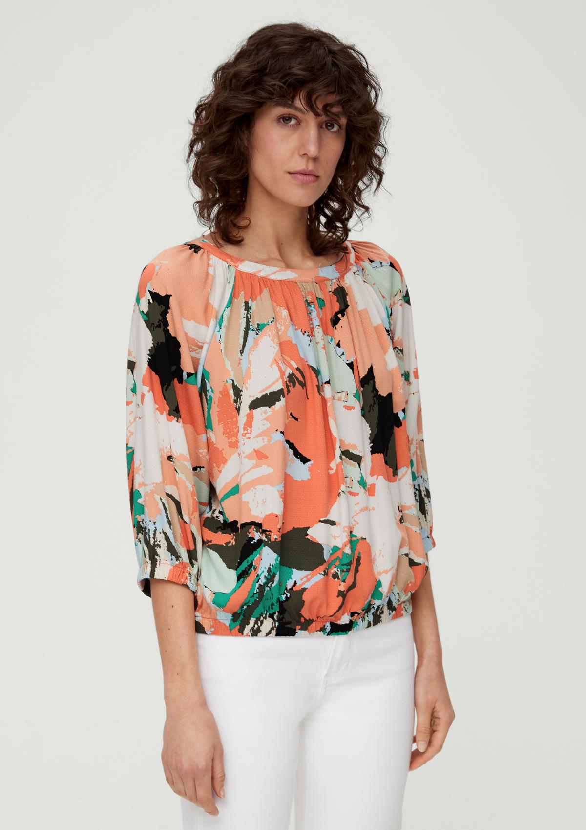 s.Oliver Viscose blouse with an all-over pattern