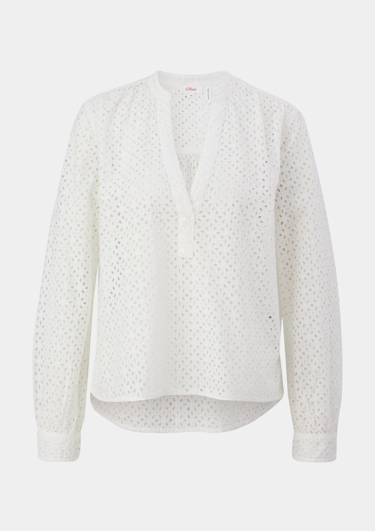 s.Oliver Blouse with broderie anglaise