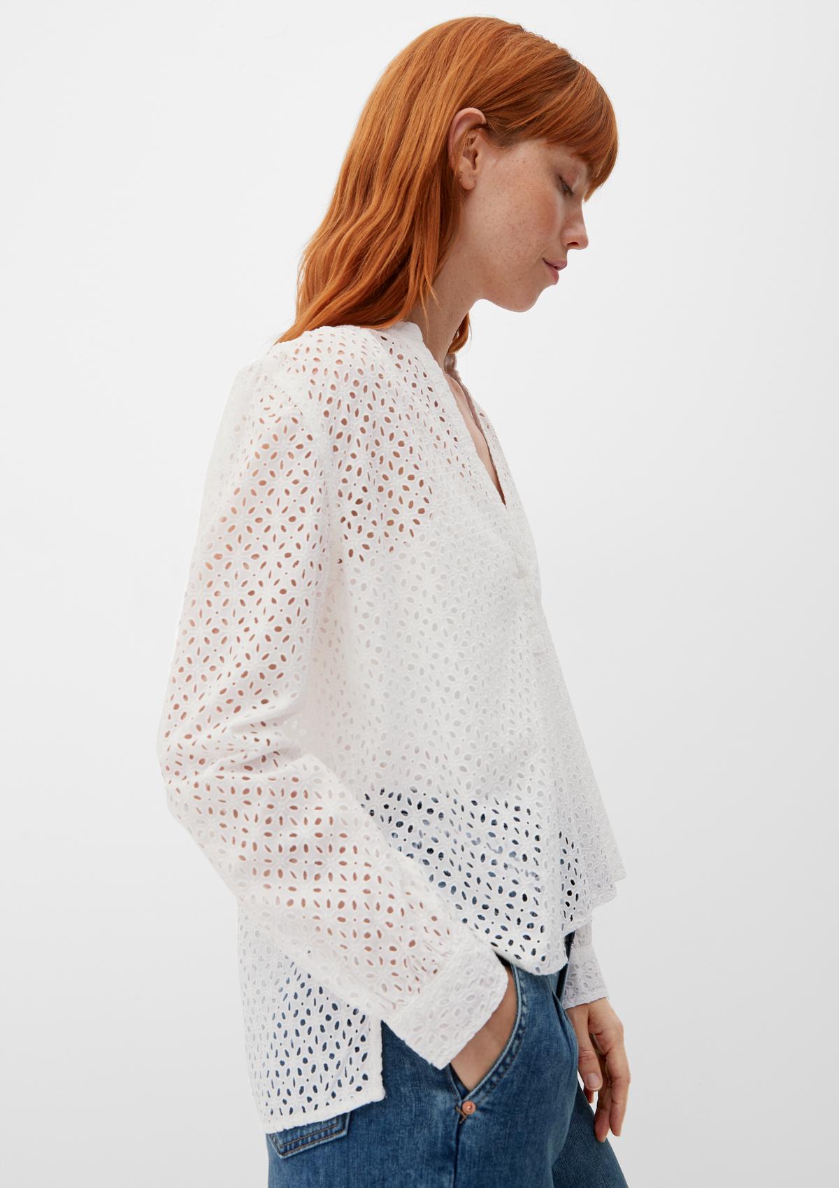 s.Oliver Blouse met broderie anglaise